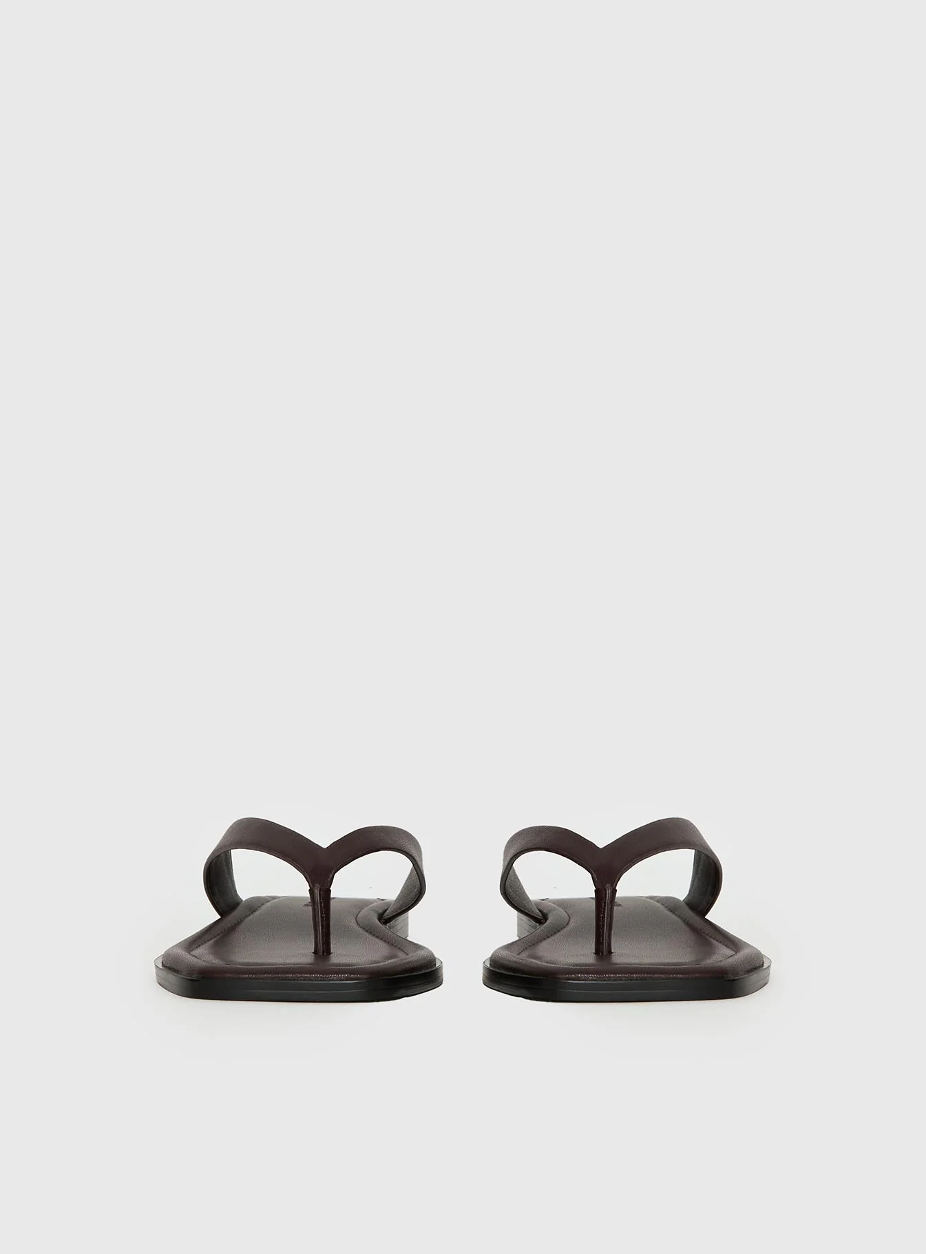 Alara Flat Thong Sandals Brown - Image 3