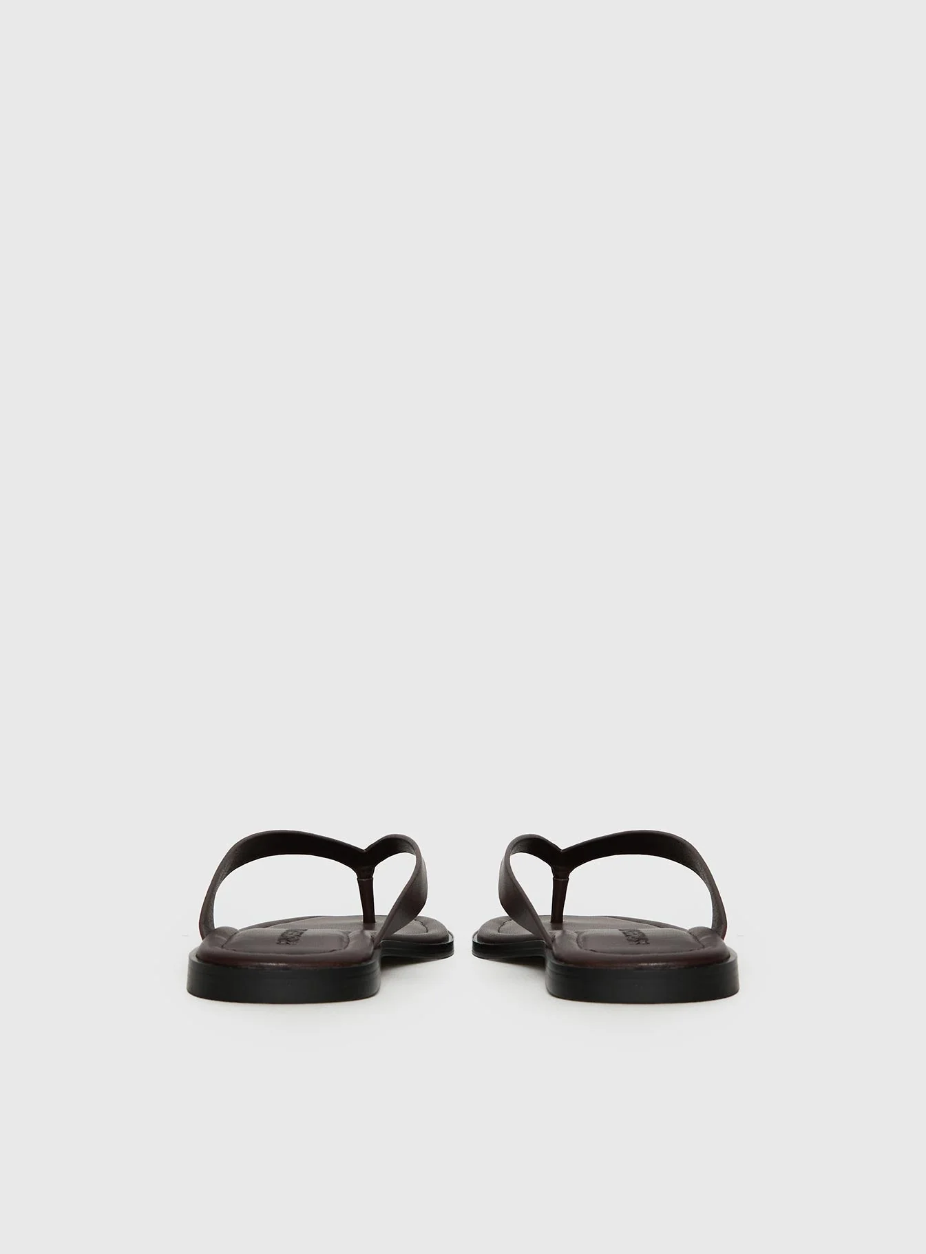 Alara Flat Thong Sandals Brown - Image 4