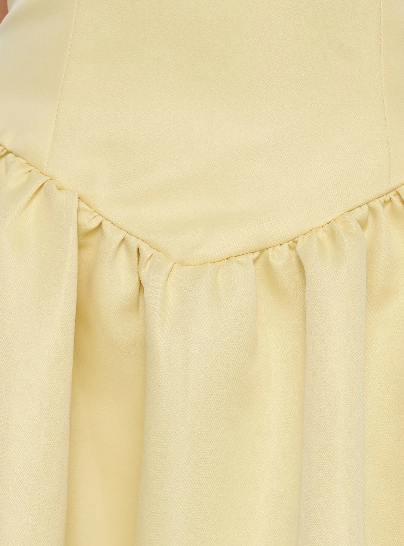 Soft Bloom Drop Waist Strapless Maxi Dress Yellow - Image 7