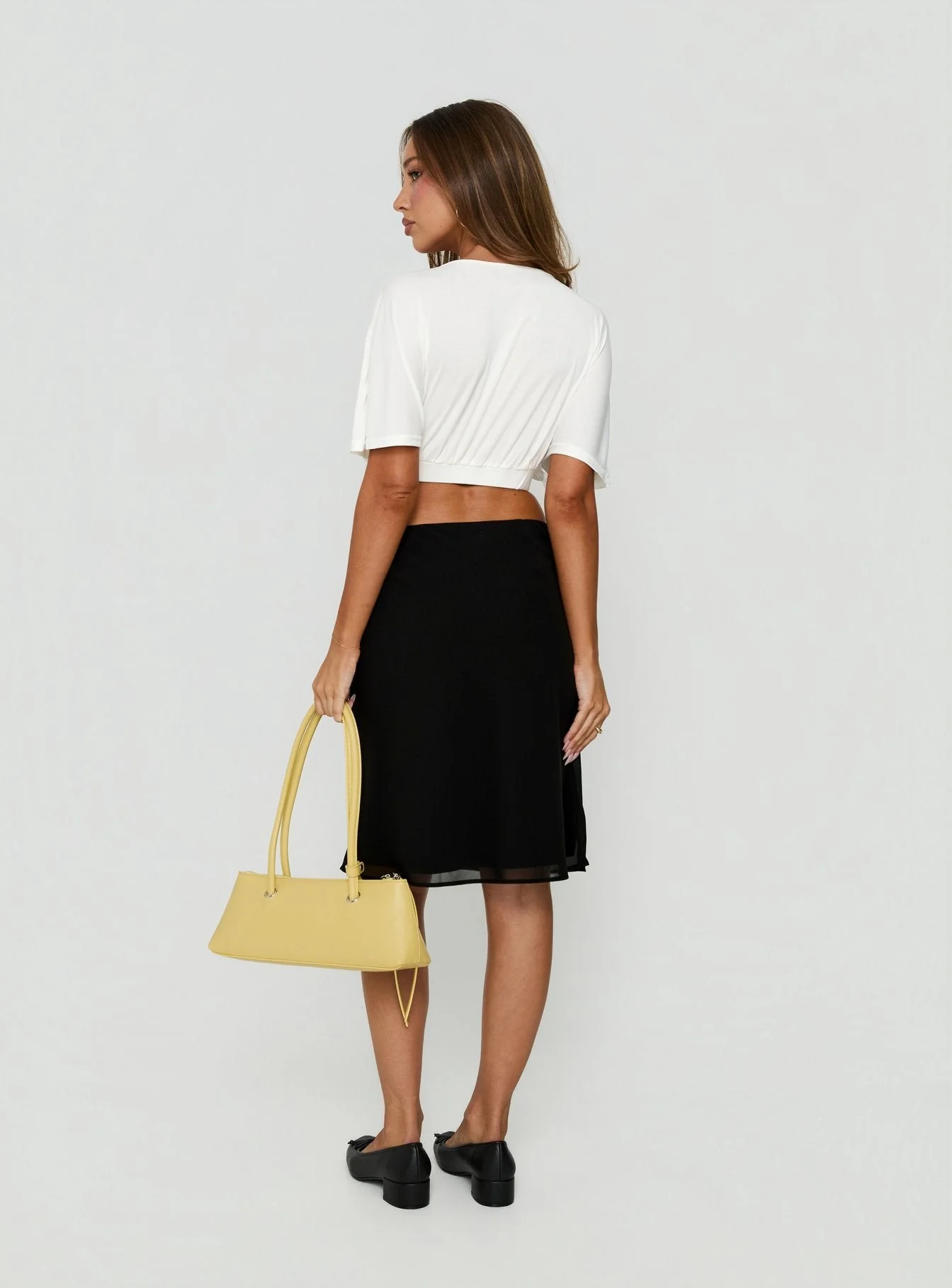 Anatola Midi Skirt Black - Image 5
