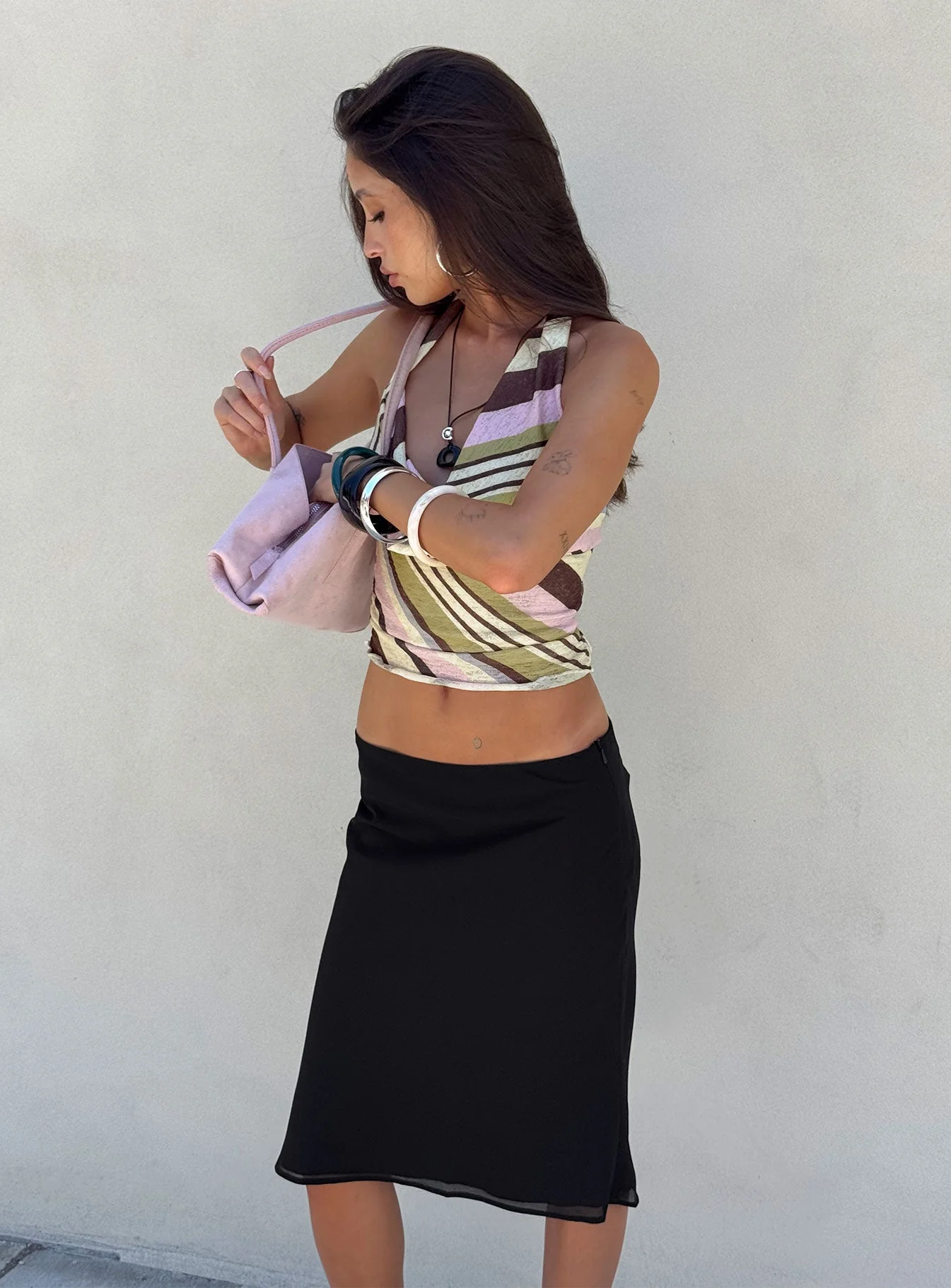 Anatola Midi Skirt Black - Image 8