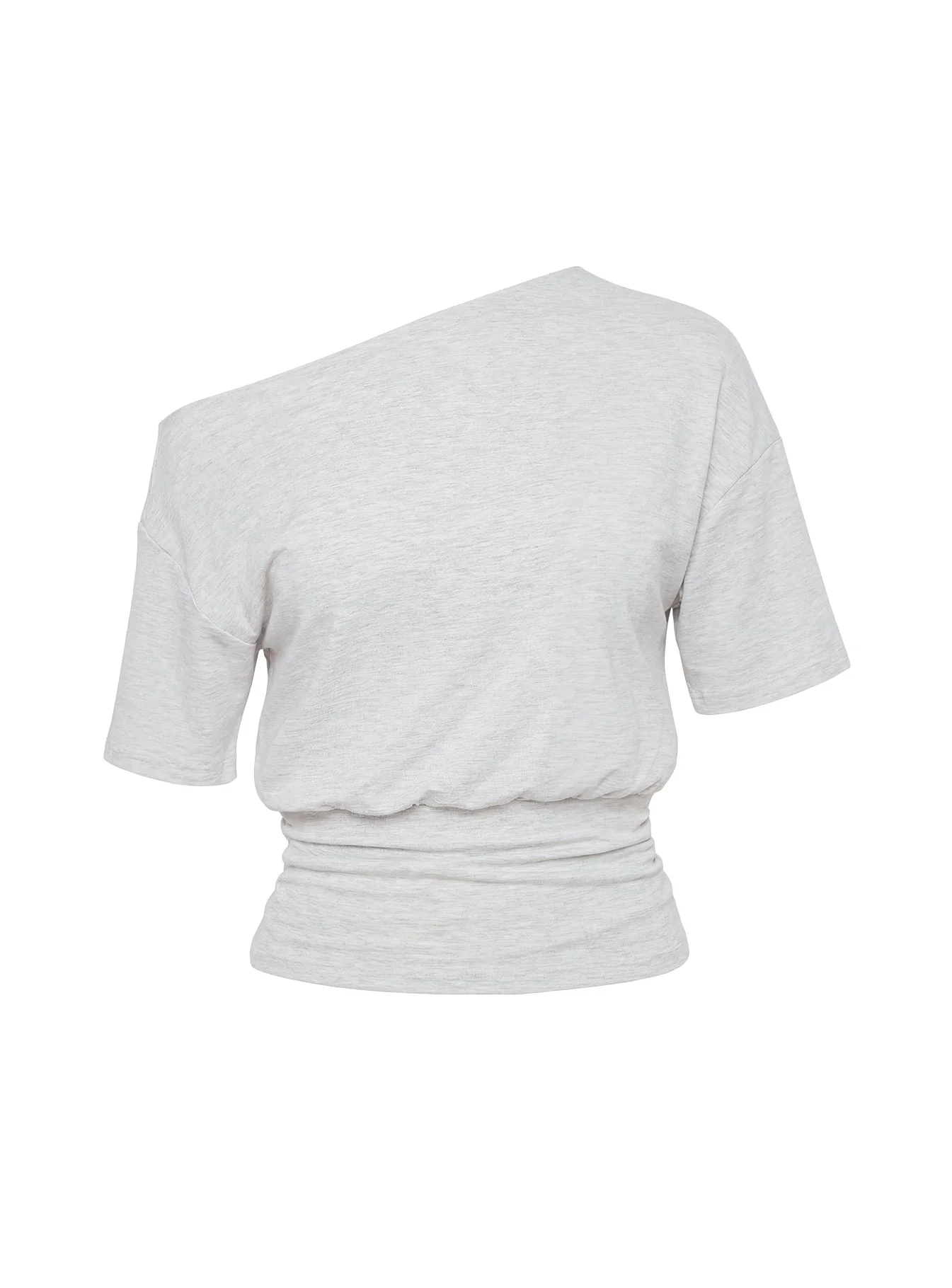 Ashlinn Off Shoulder Drapey Top Grey - Image 11