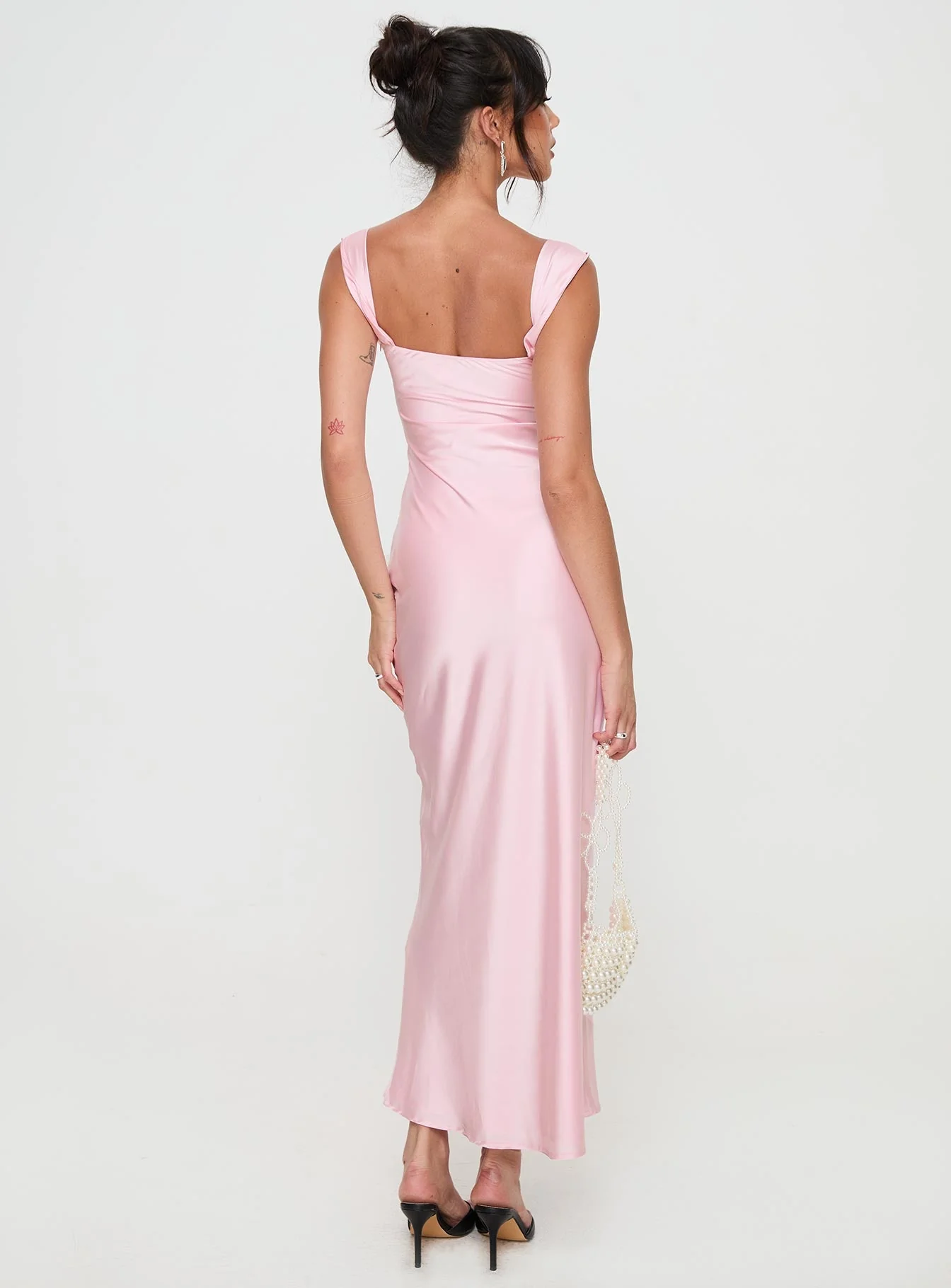 Azura Off The Shoulder Maxi Dress Pink - Image 19