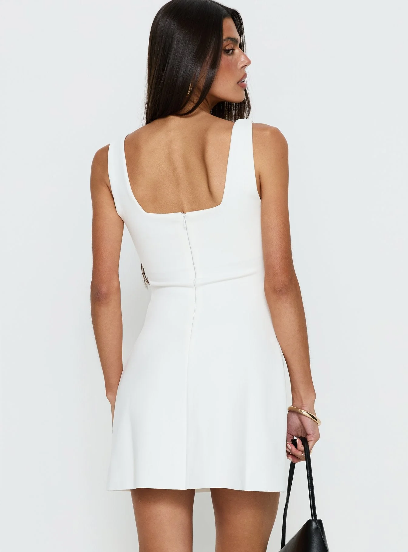 Bombshell Mini Dress White - Image 5