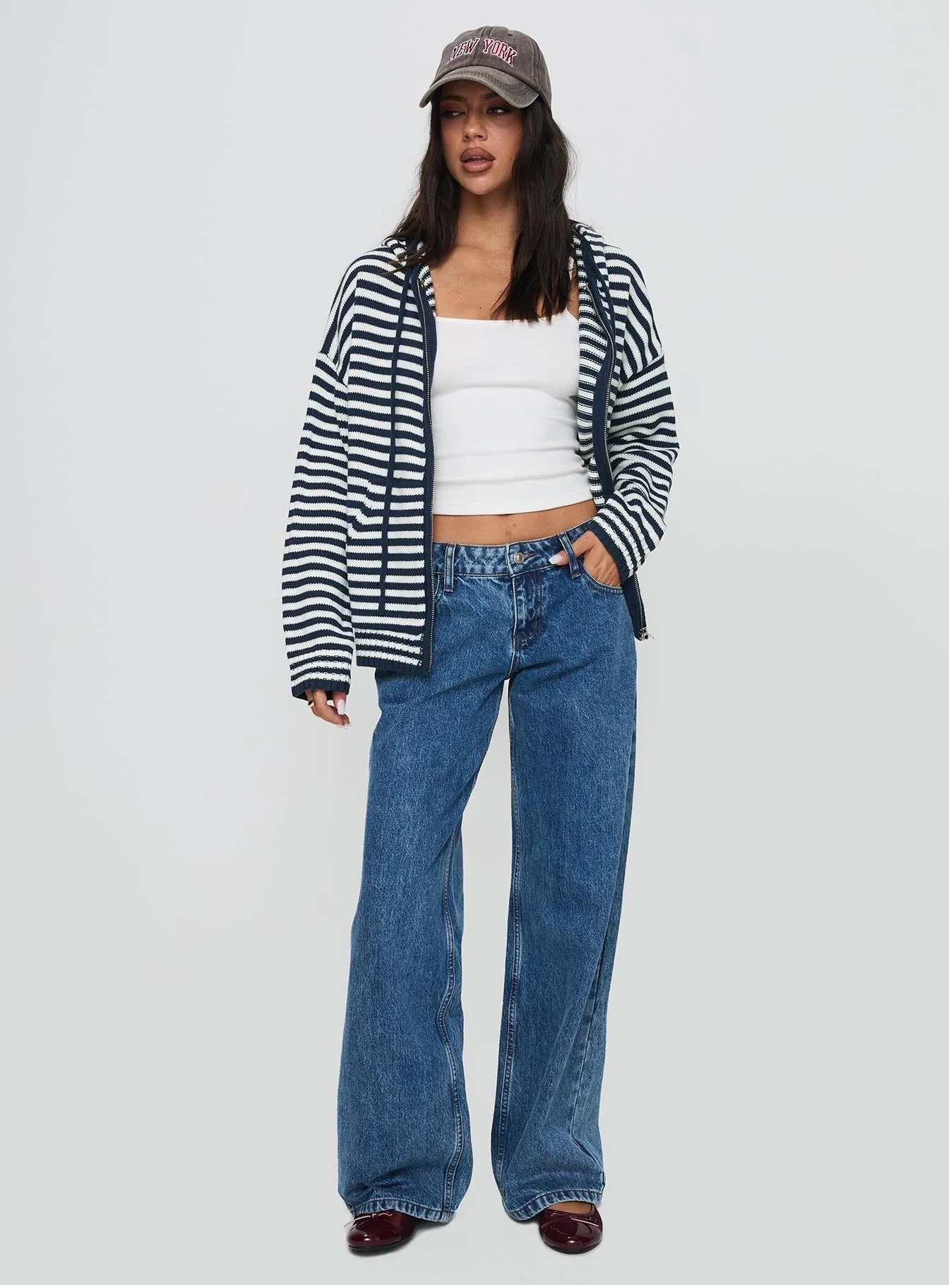 Brienna Zip Jacket Navy - Image 3