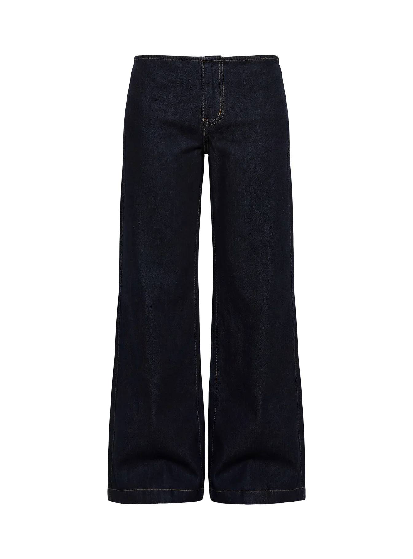 Buenos No Waist Low Rise Straight Leg Jeans Raw Denim - Image 11