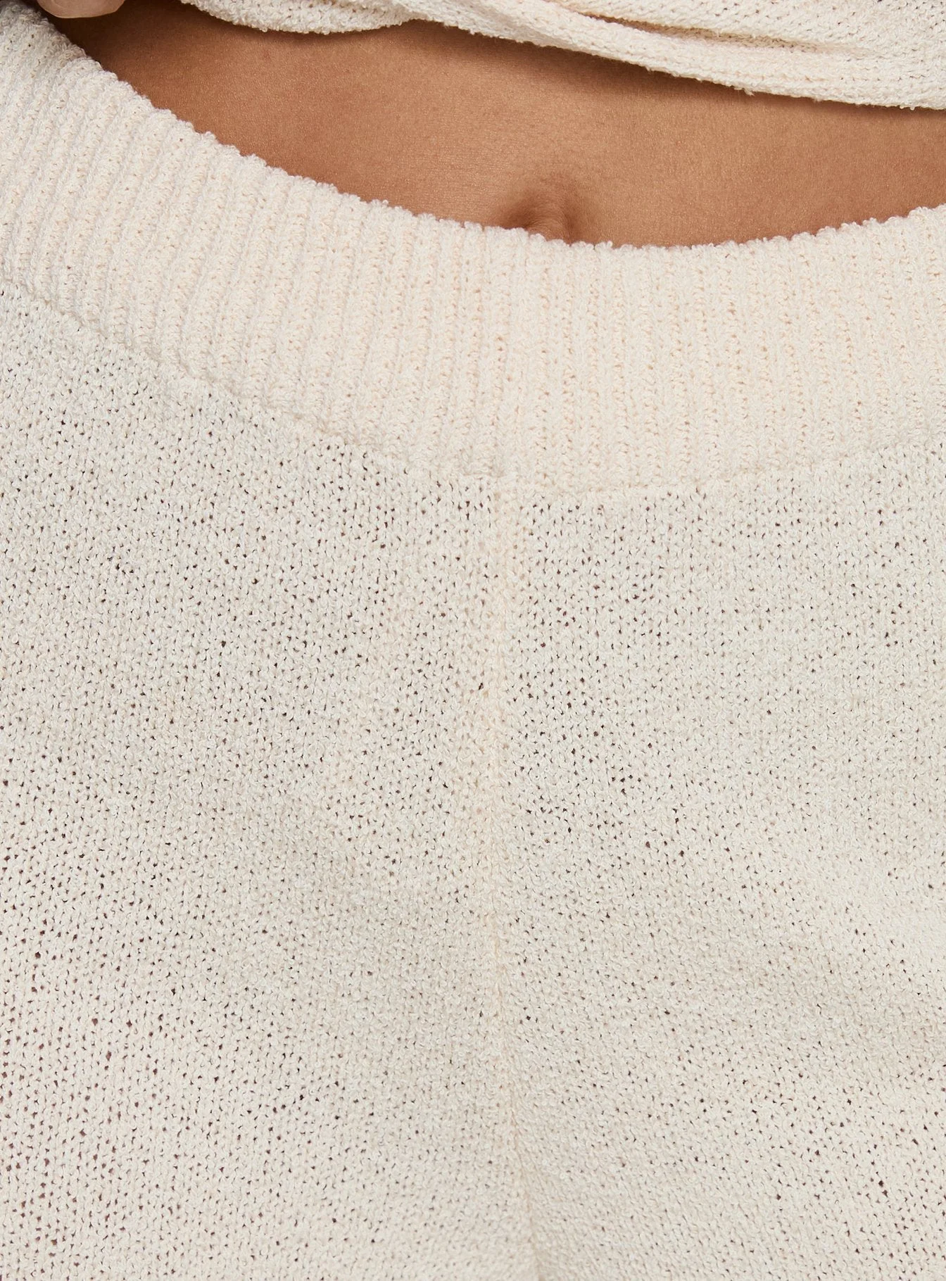 Calisse Knit Wide Leg Trousers Beige - Image 6