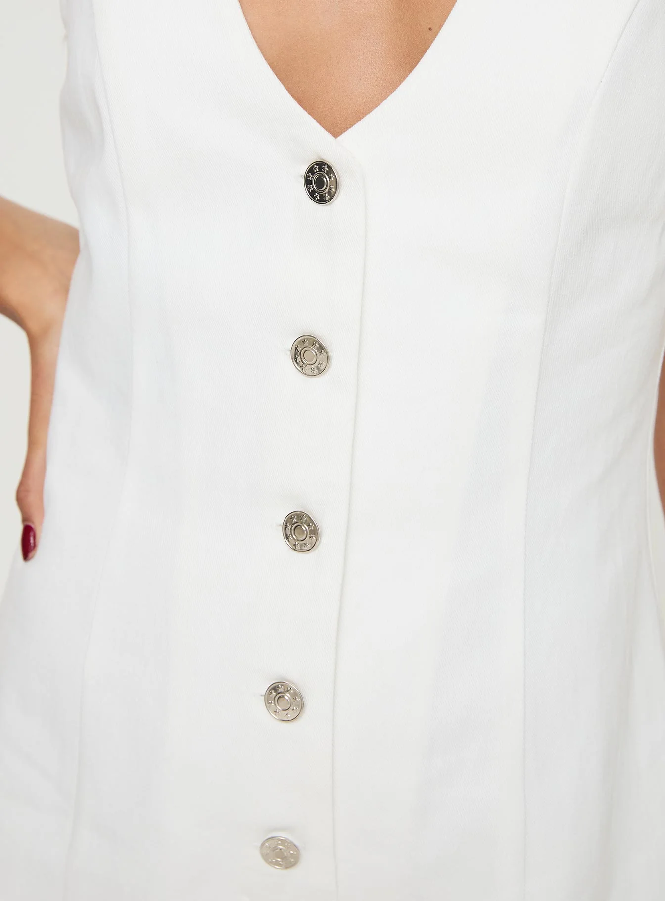Damico Playsuit White - Image 6