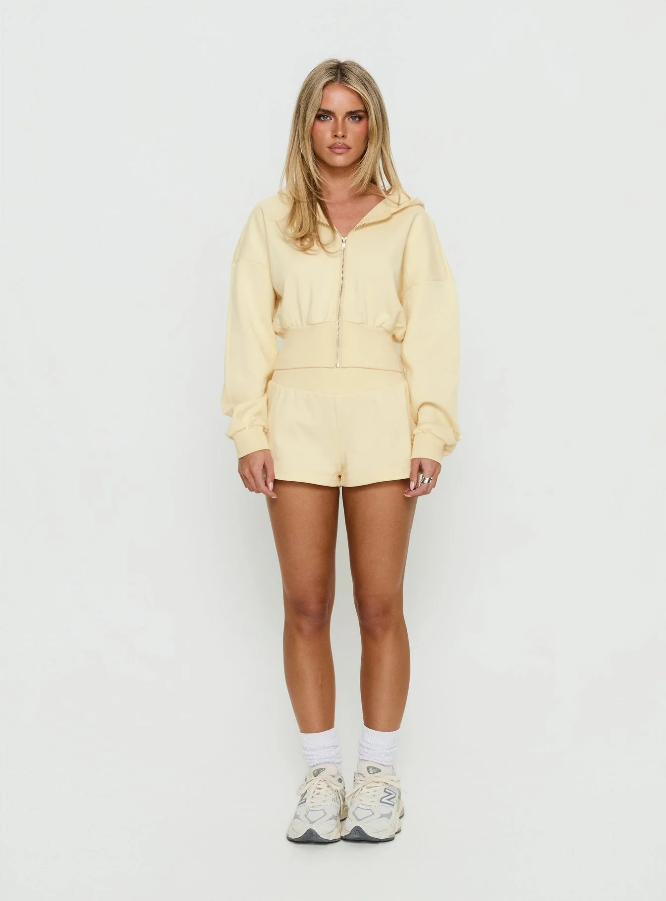 Daybreak Rib Waist Shorts Buttercream - Image 7