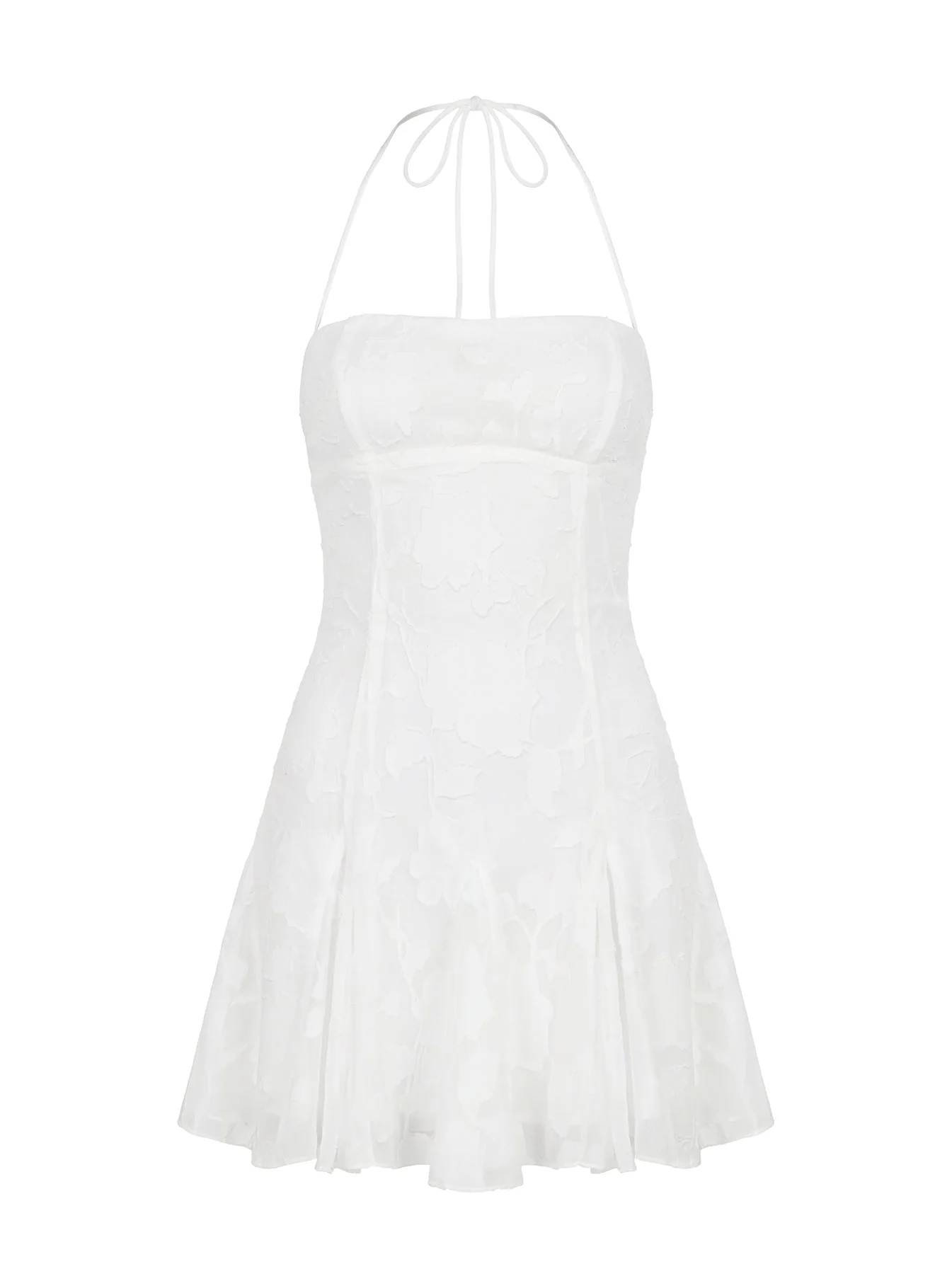 Delamere Mini Dress White Burnout - Image 9
