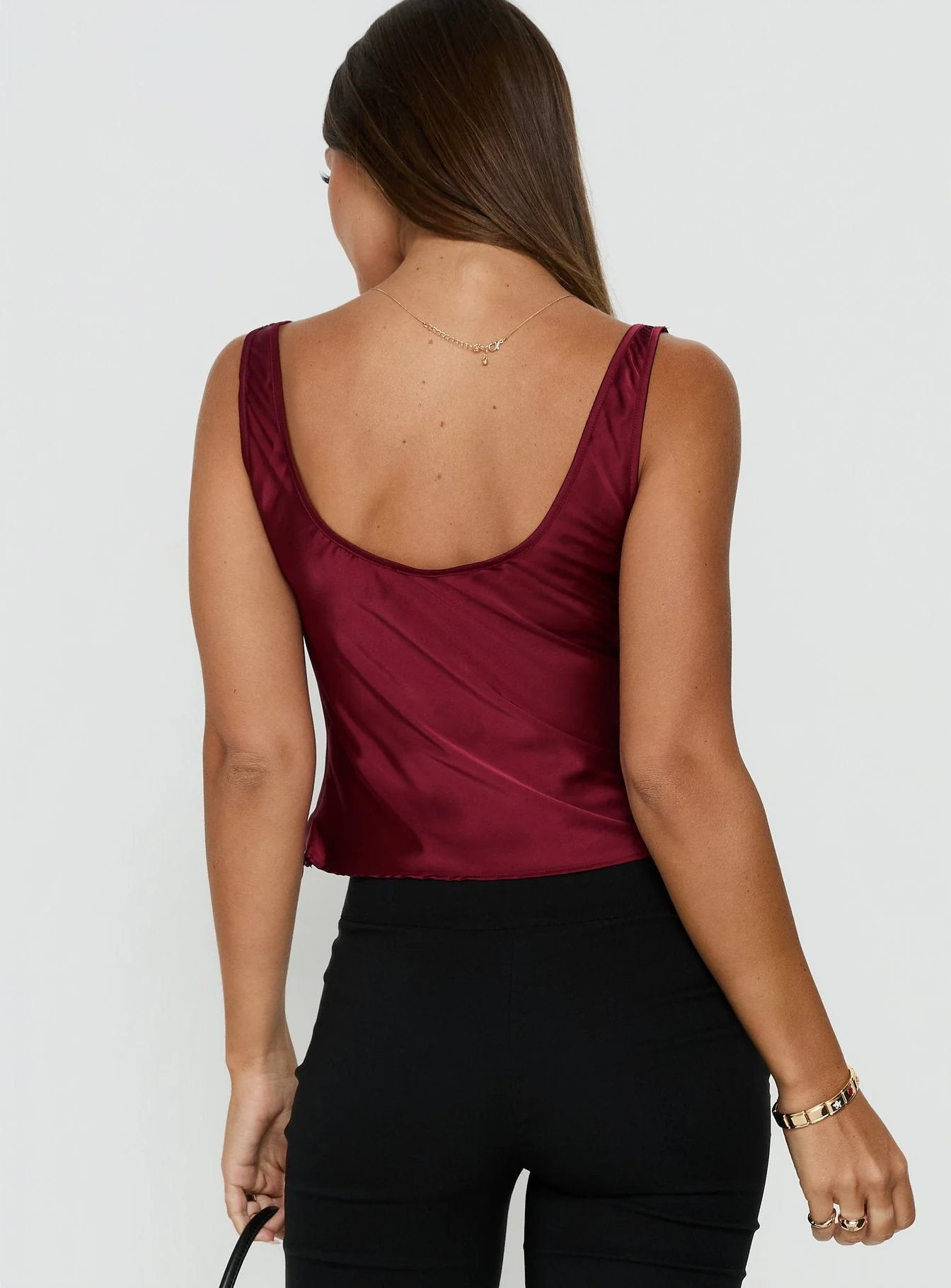 Delilah Top Burgundy - Image 5