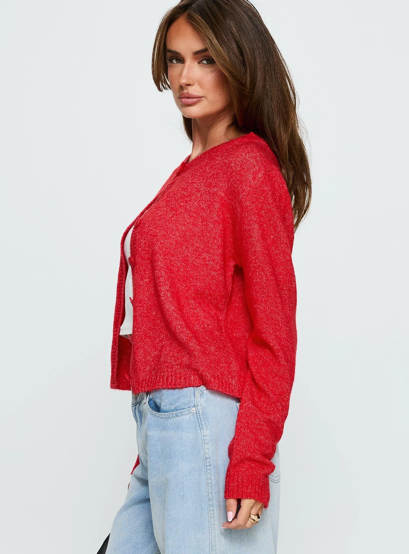 Denmark Cardigan Red - Image 4