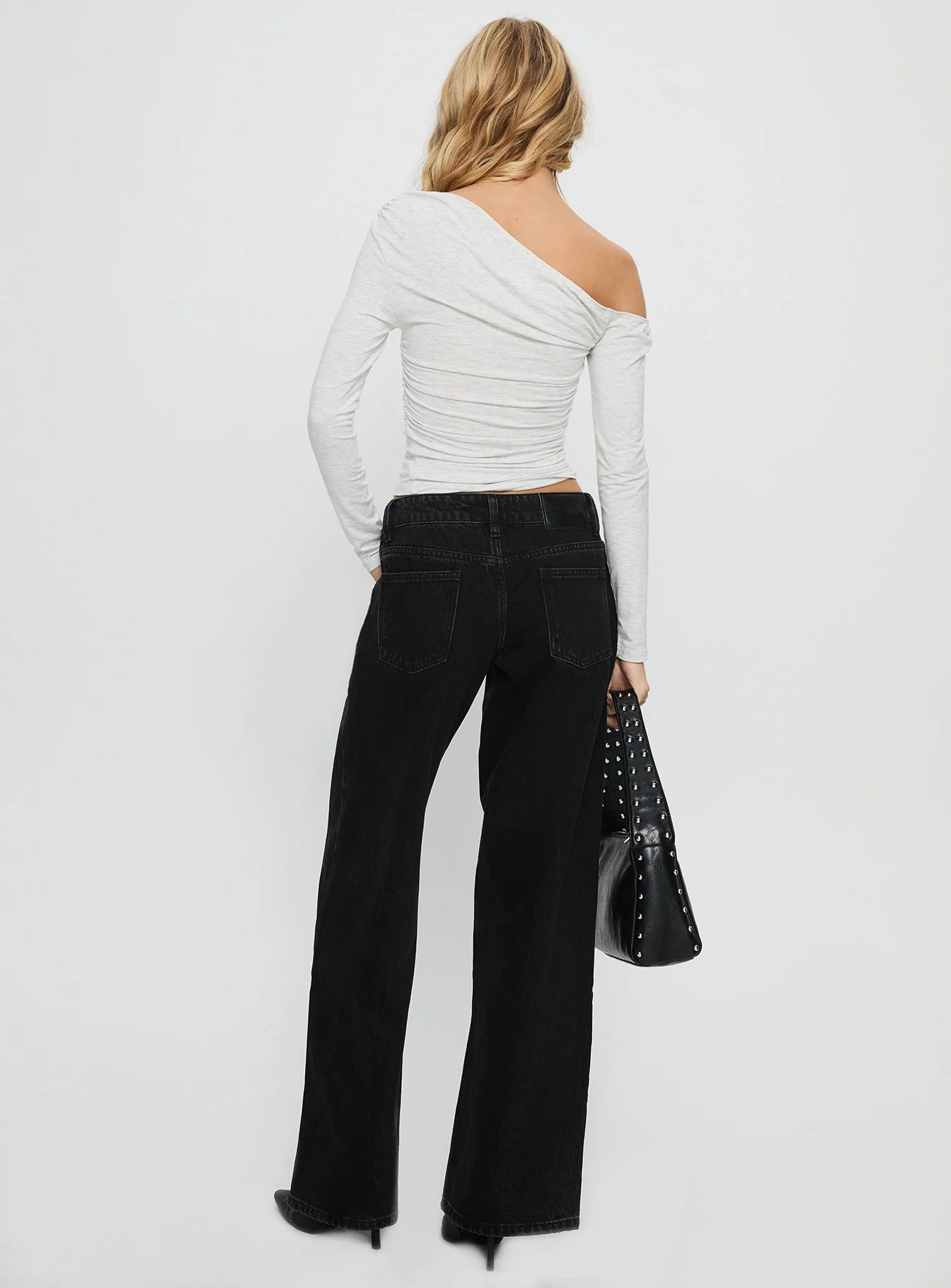 Ellanor Low Rise Straight Leg Jean Washed Black - Image 4