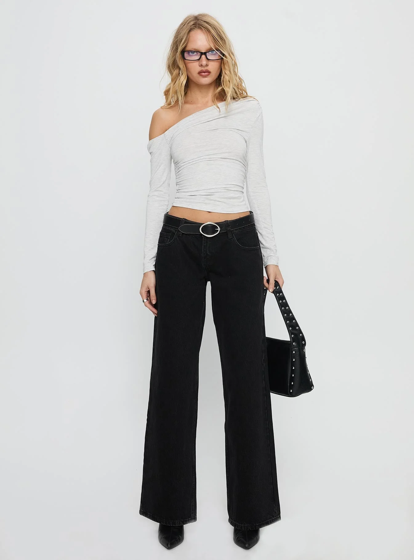 Ellanor Low Rise Straight Leg Jean Washed Black - Image 7