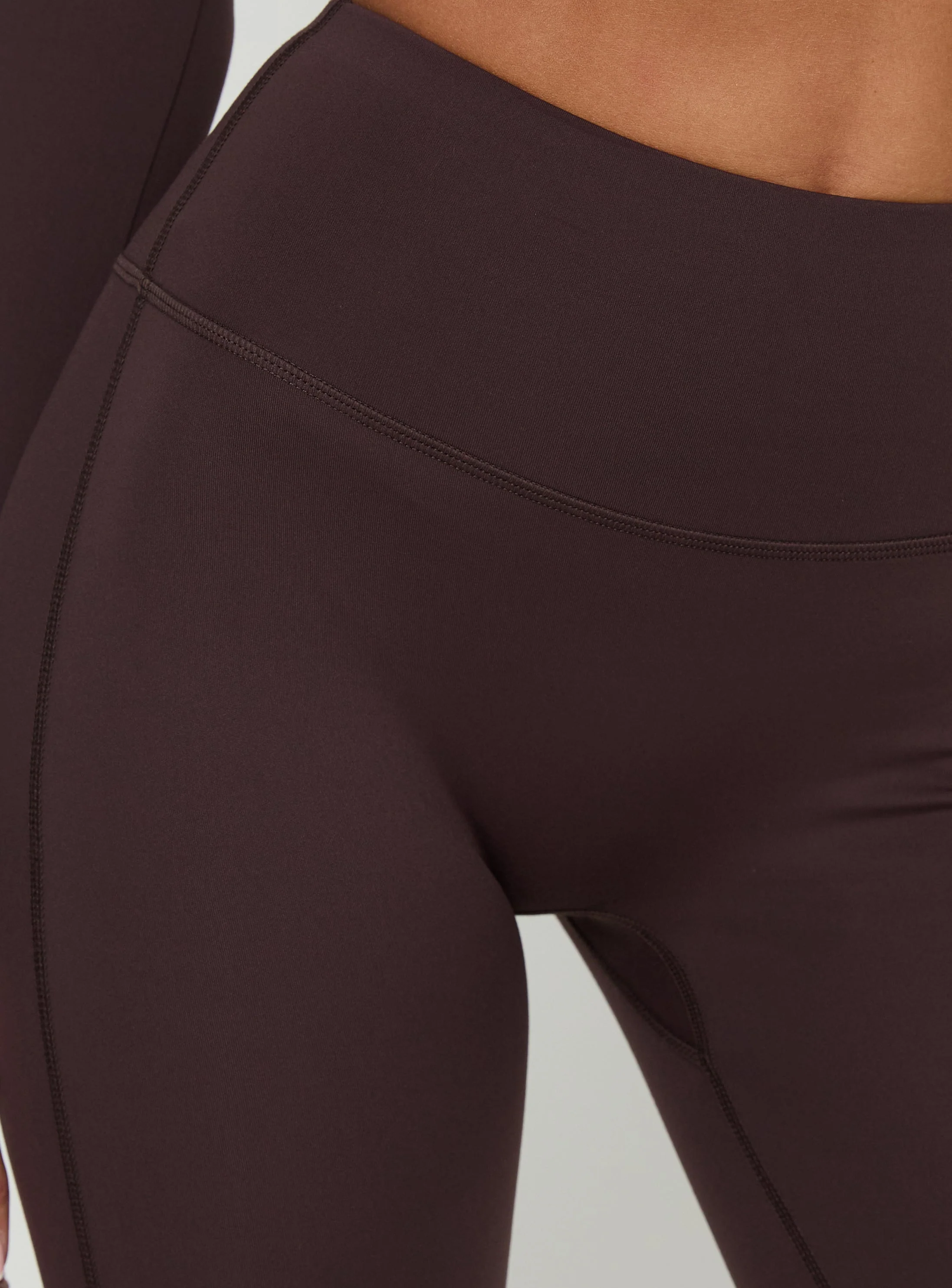 Energize Active Invisible Scrunch Flare Leggings Brown - Image 5