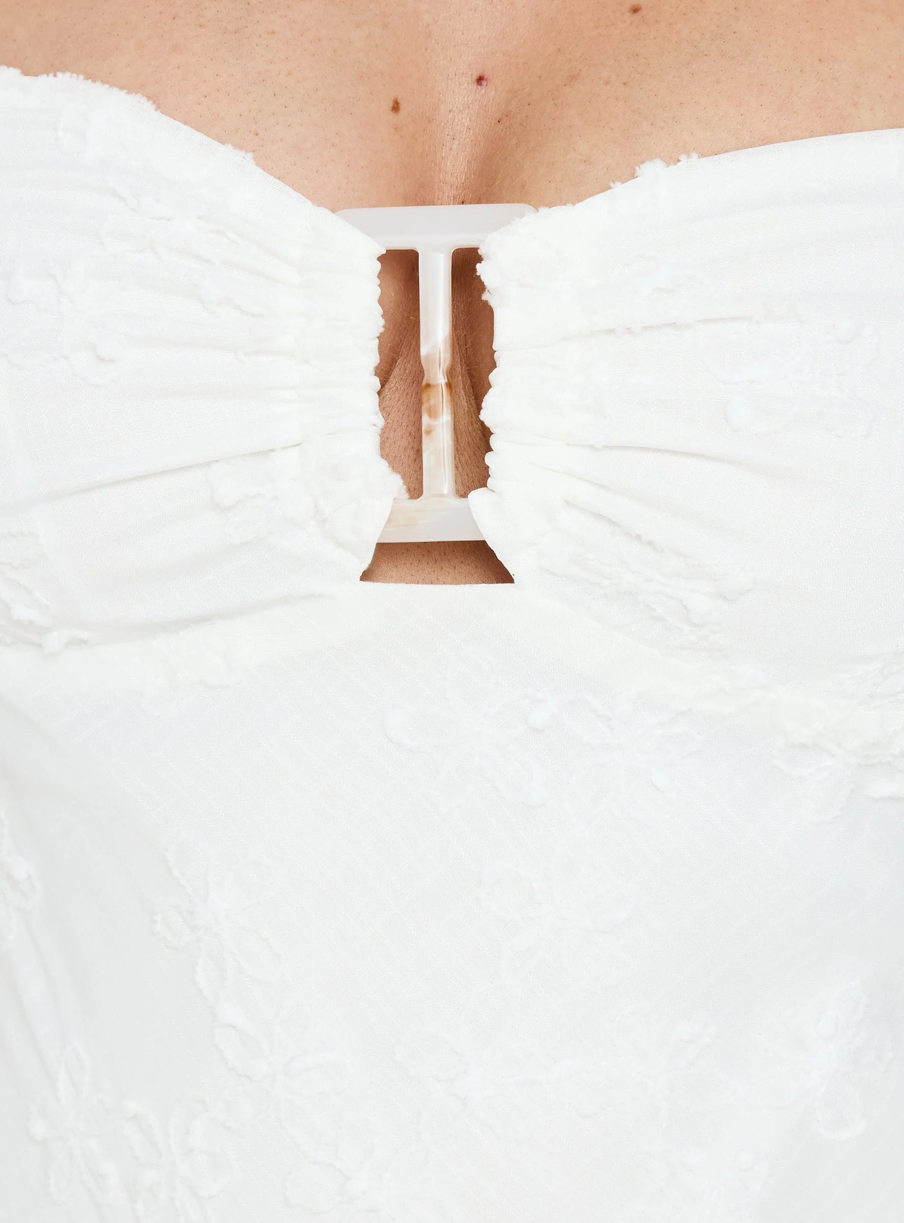 Golden Era Halter Mini Dress White - Image 6