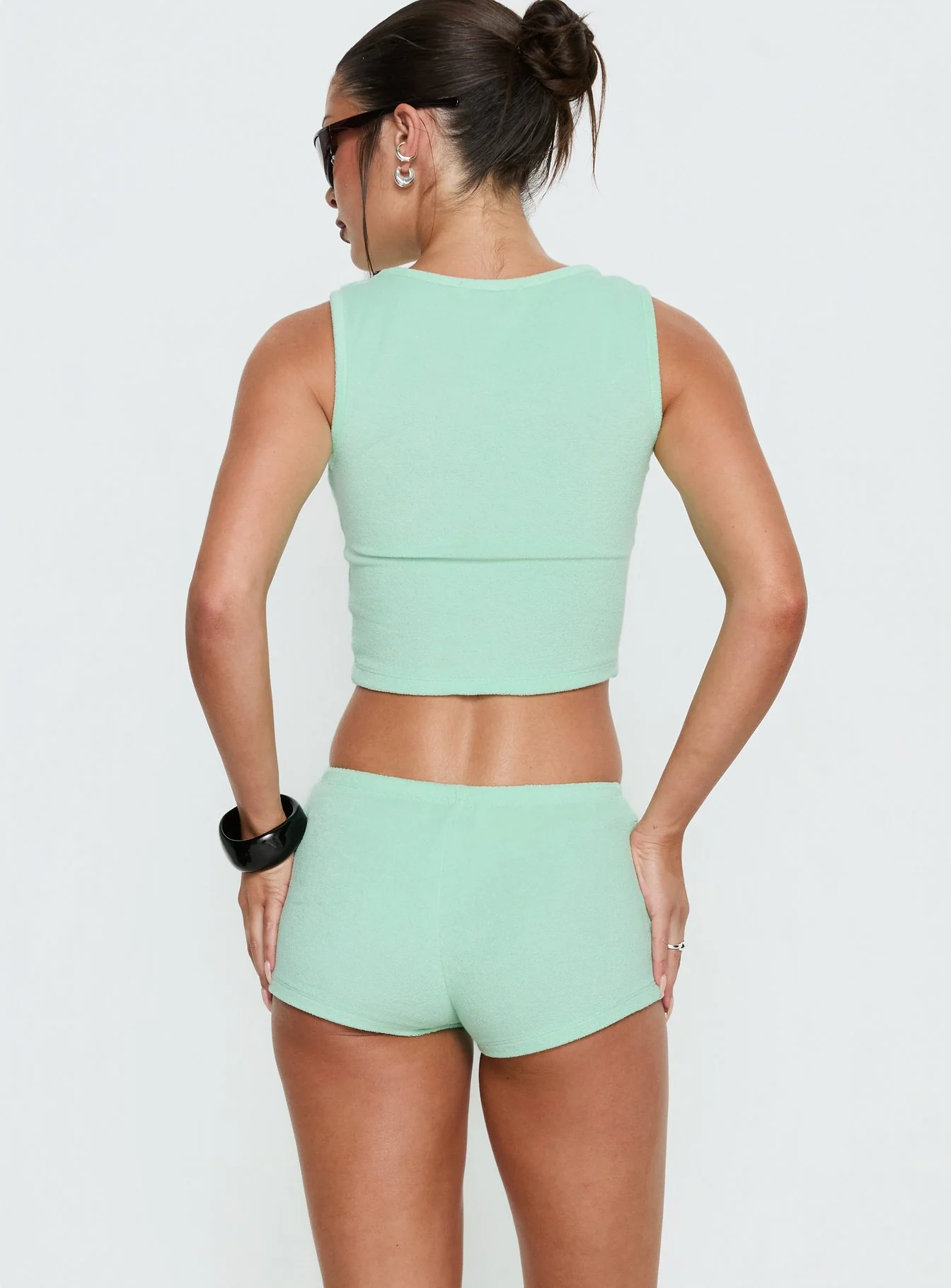 Henree Terry Co-ord Mint Green - Image 5