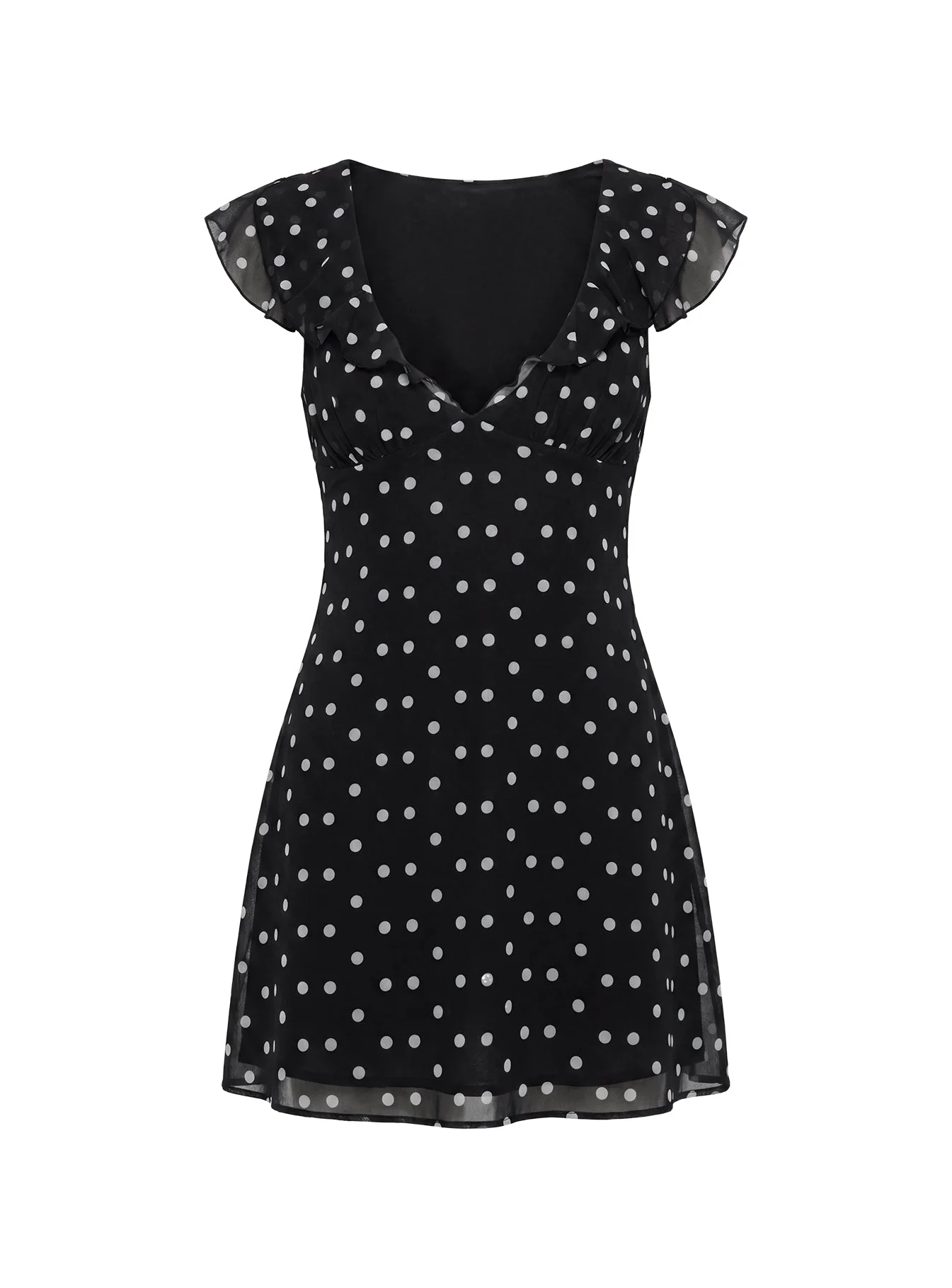 I Guess So Mini Dress Black Polka Dot - Image 19