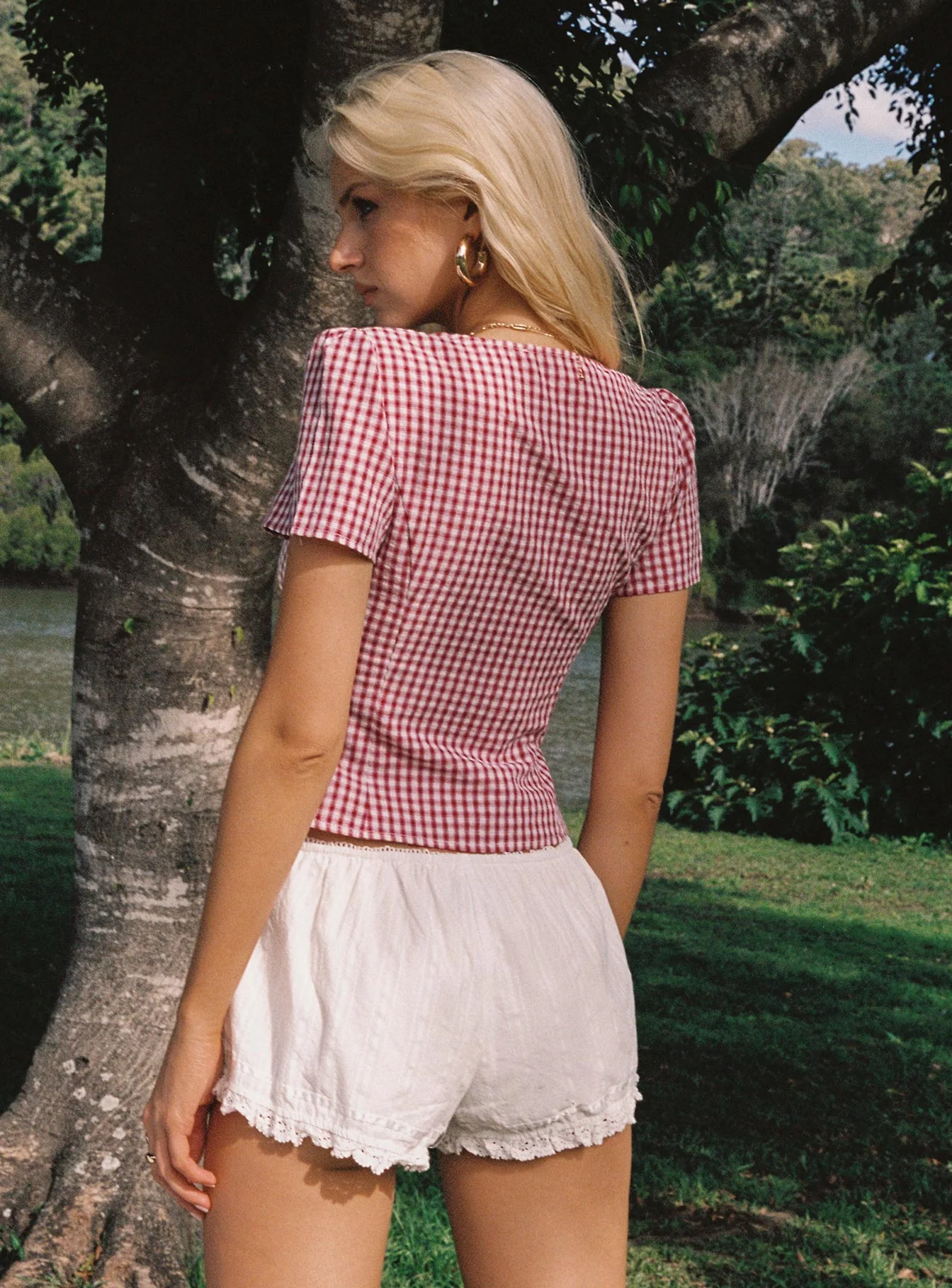 Isolda Top Red Gingham - Image 12