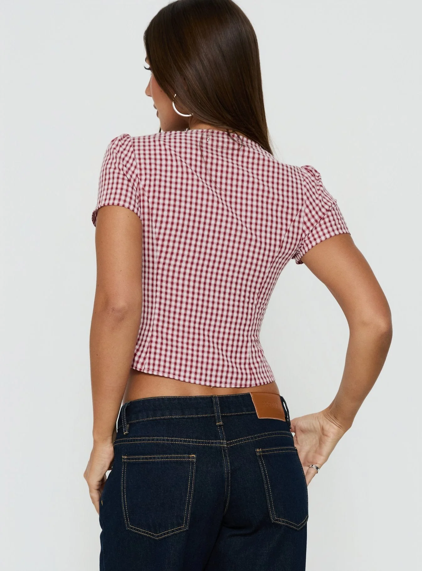 Isolda Top Red Gingham - Image 5