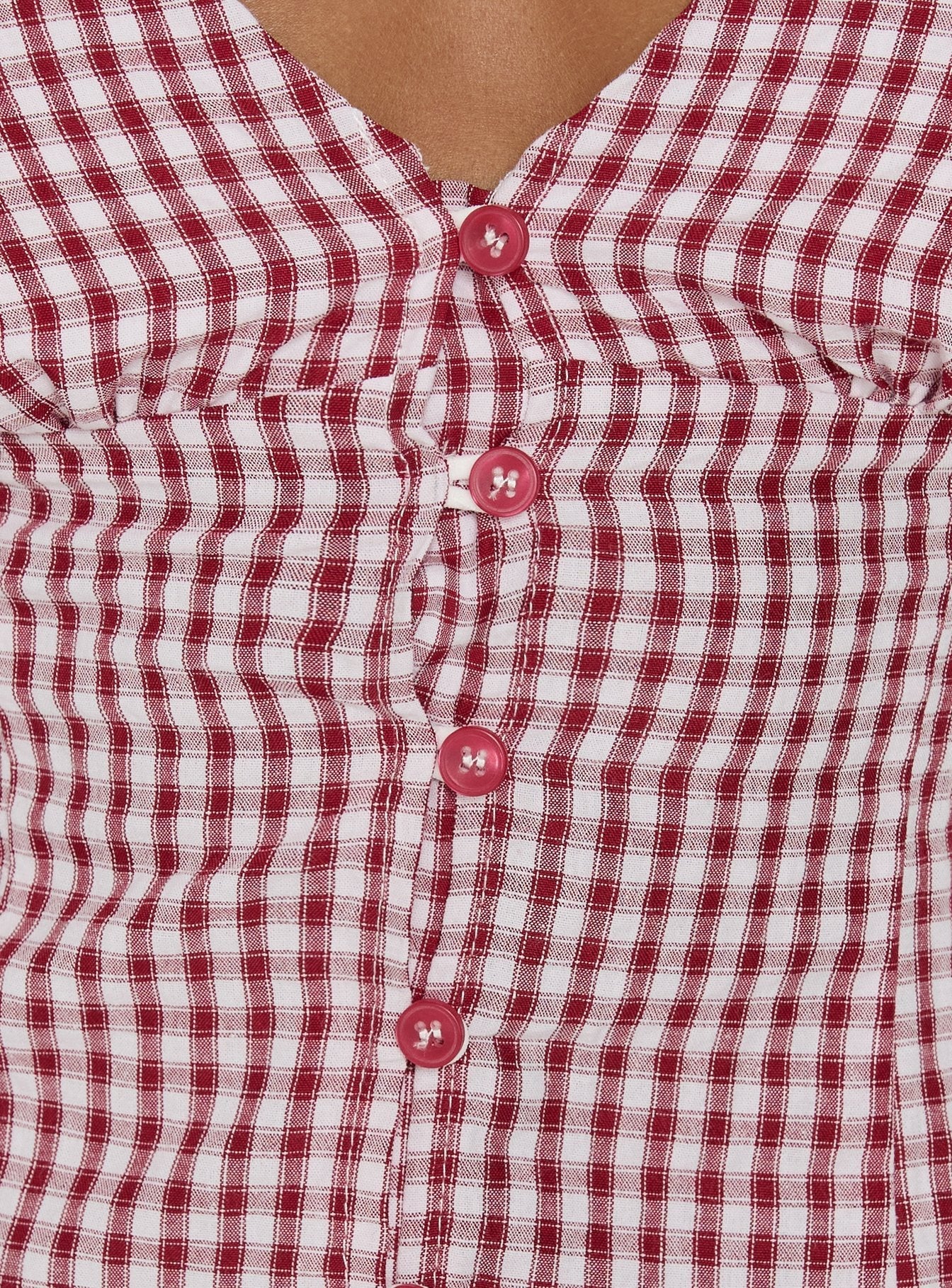 Isolda Top Red Gingham - Image 6