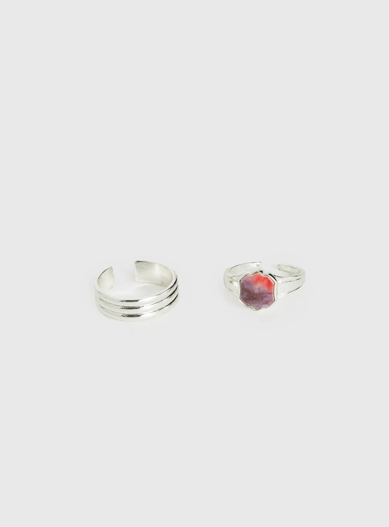 Ivonna Toe Ring Pack Silver - Image 2