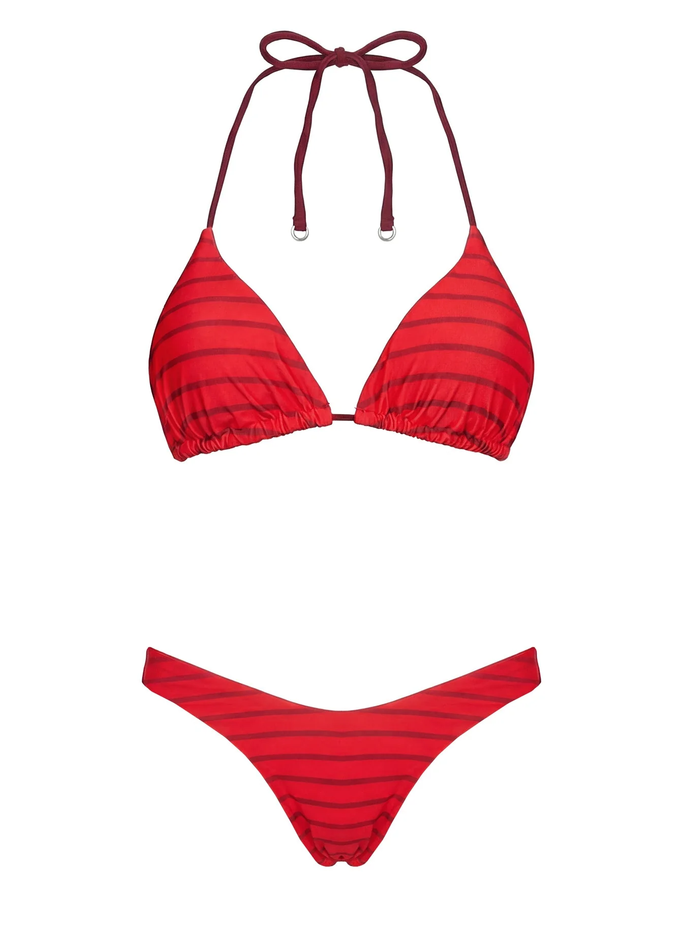 Jenner Reversible Bikini Bottom Red Polka - Image 7