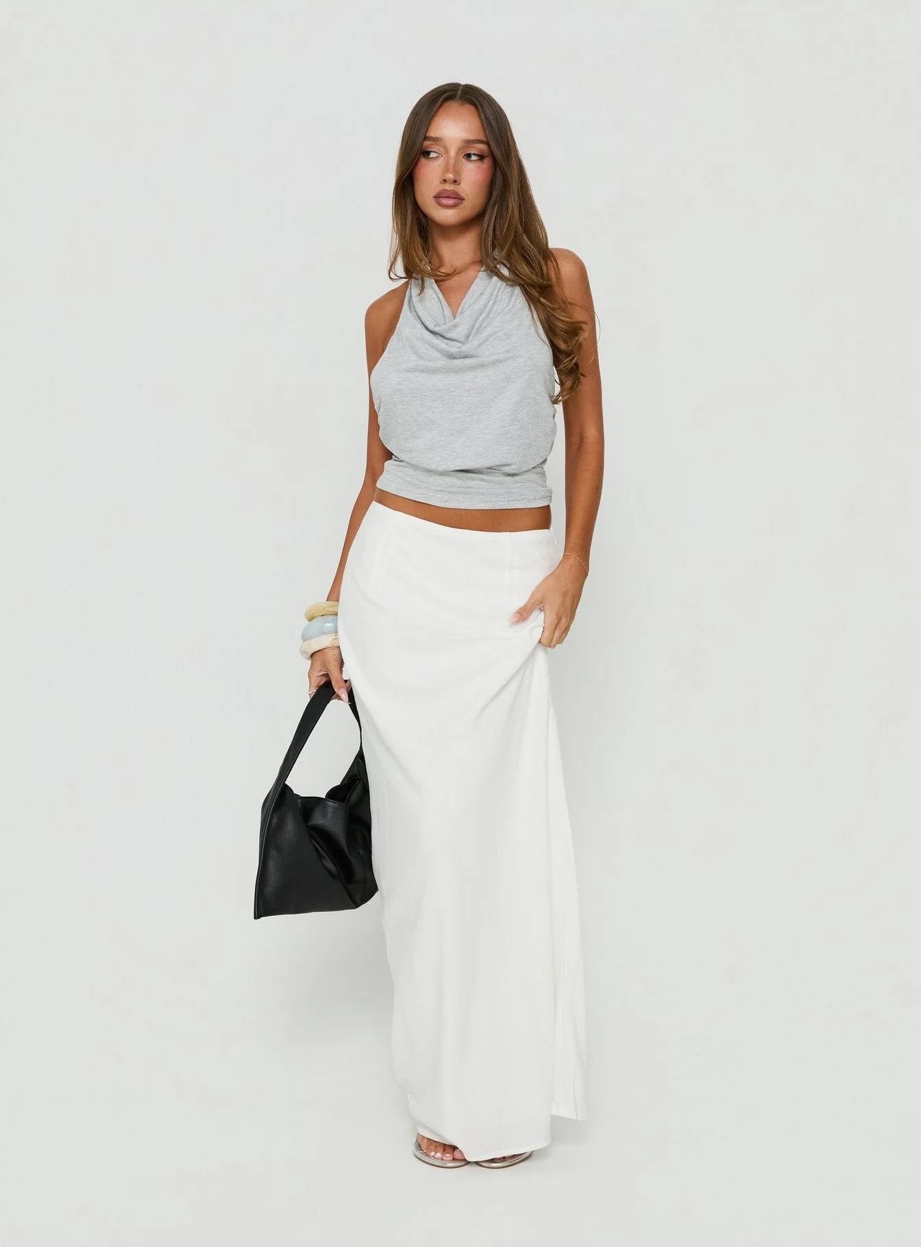 Jodie Maxi Skirt White - Image 2