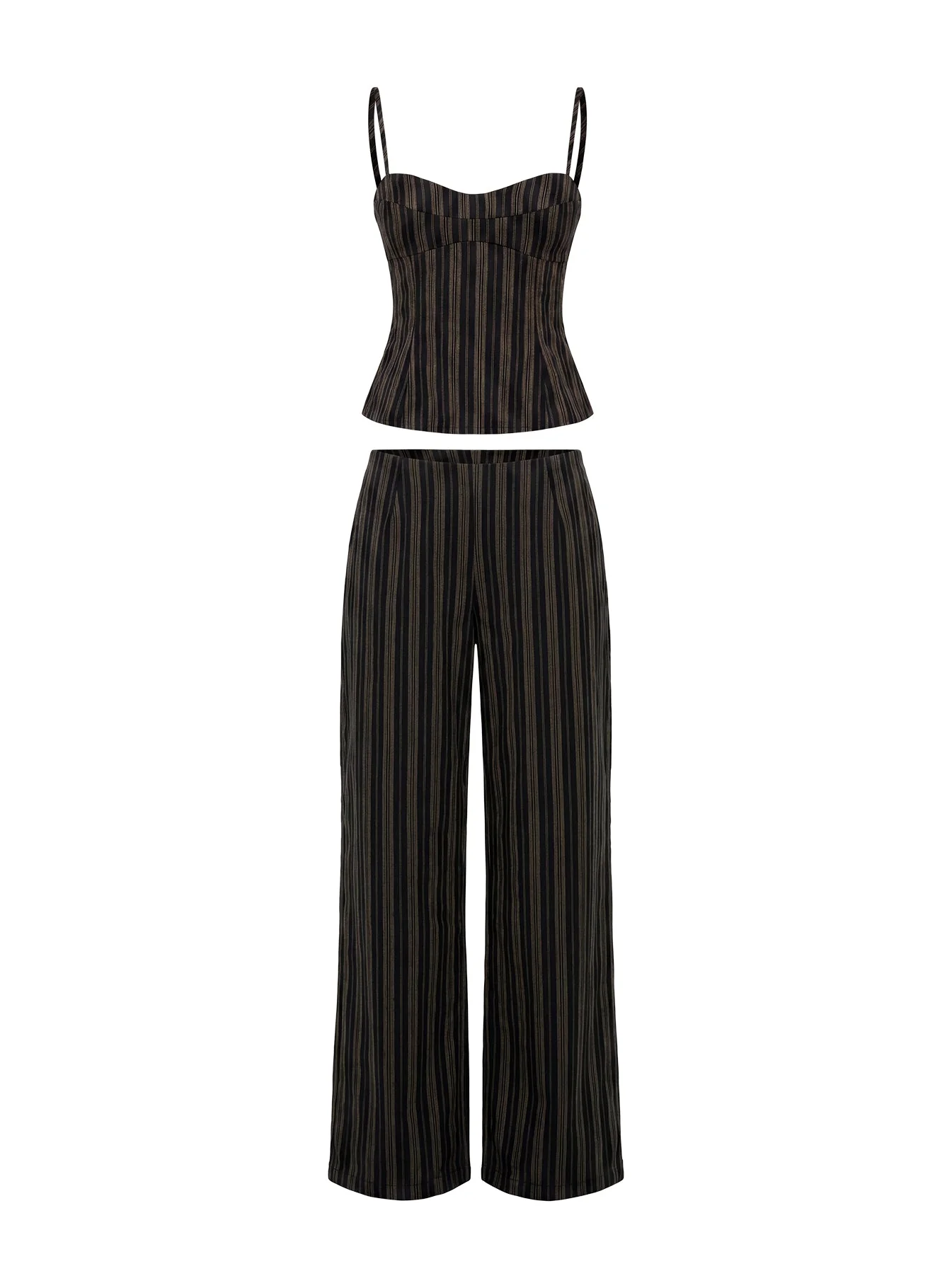Kierstyn Corset Set Black Stripe - Image 12