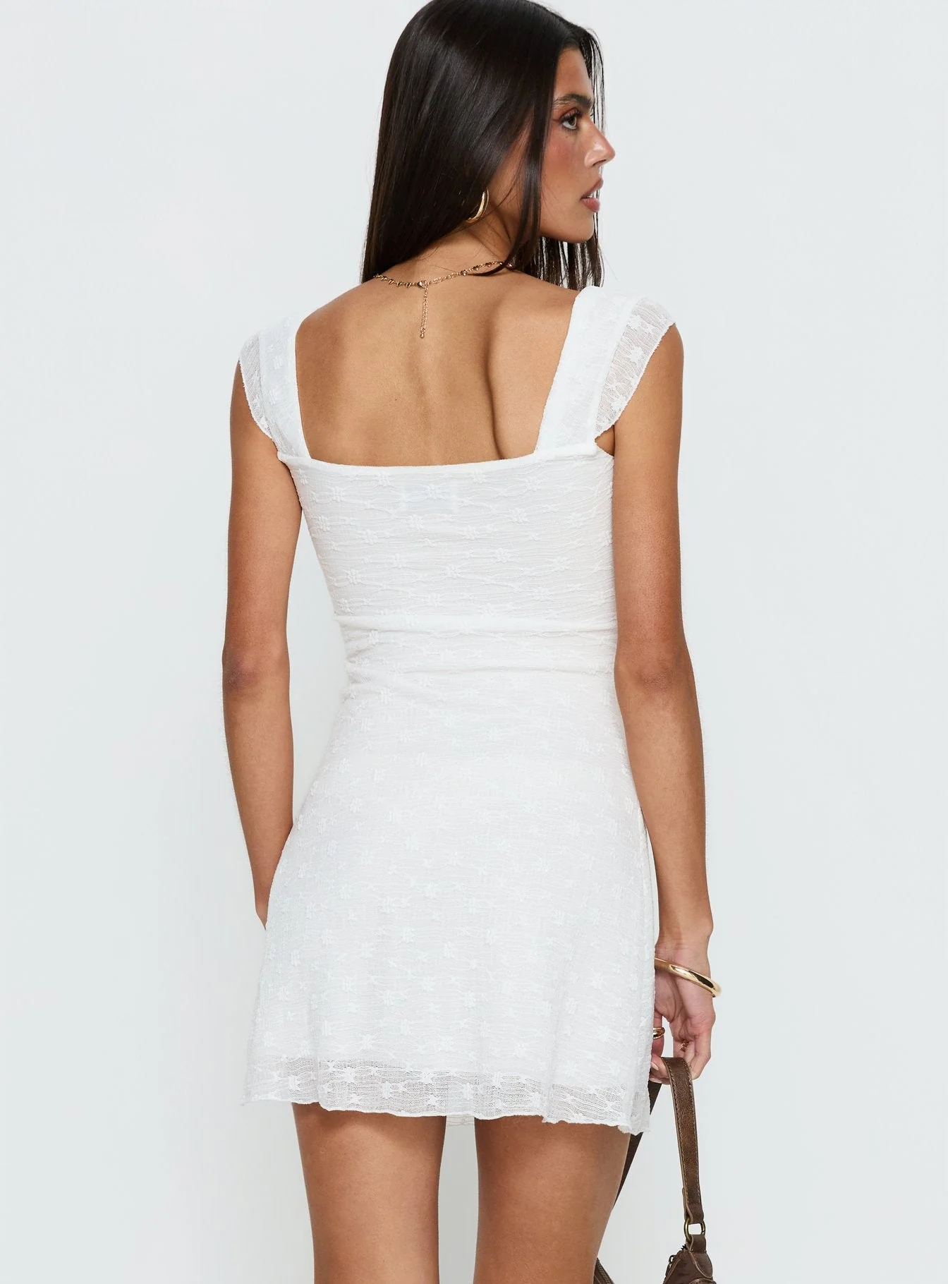 Lanchester Mini Dress White - Image 5