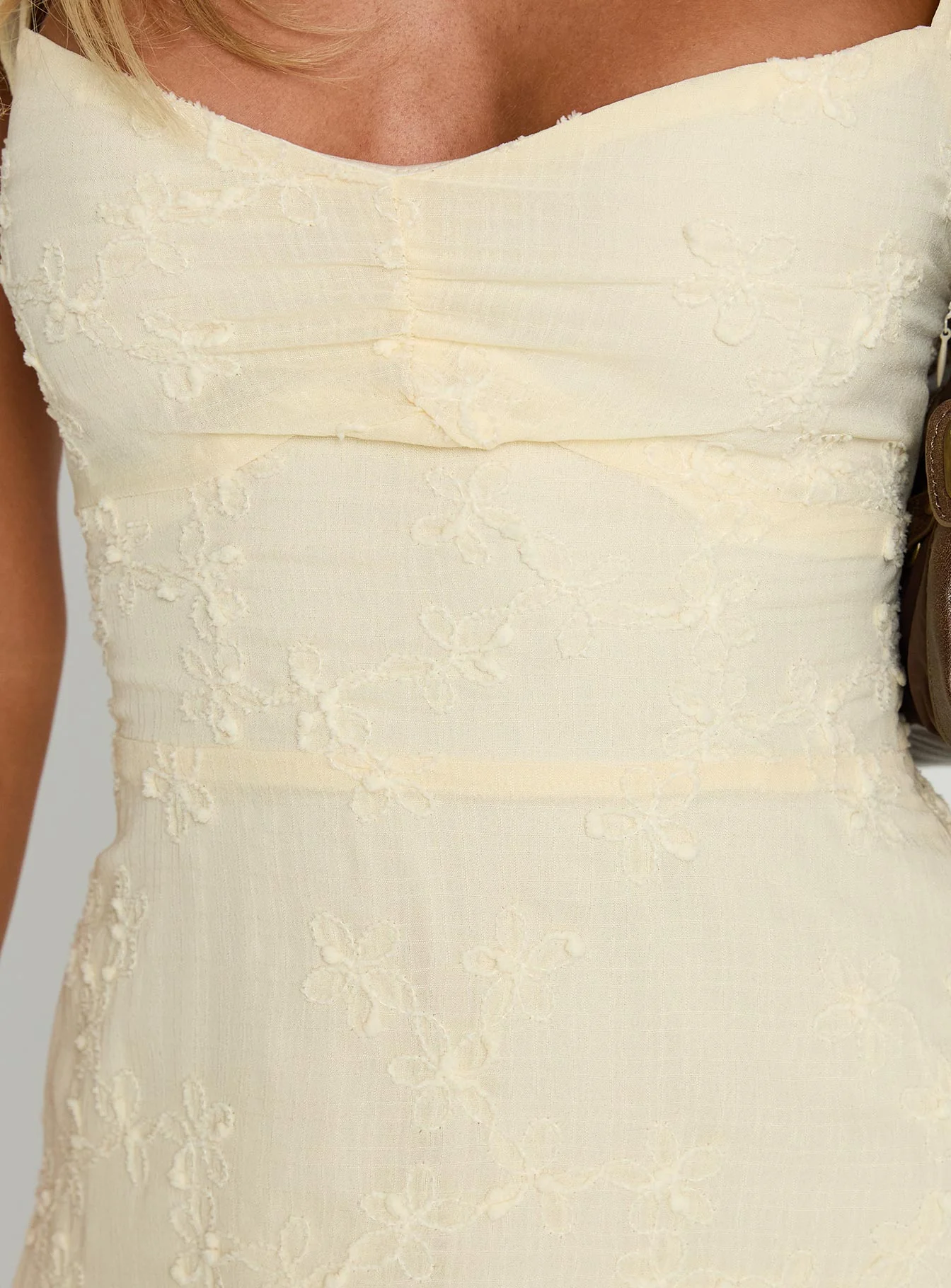 Landon Mini Dress Lemon - Image 6