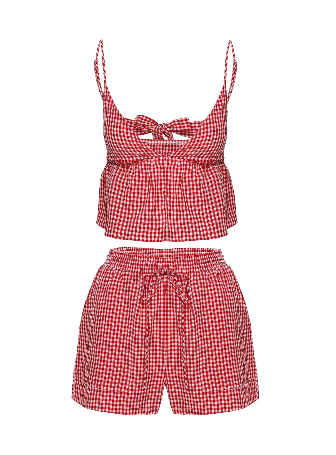 Lille Co-ord Red Gingham - Image 11