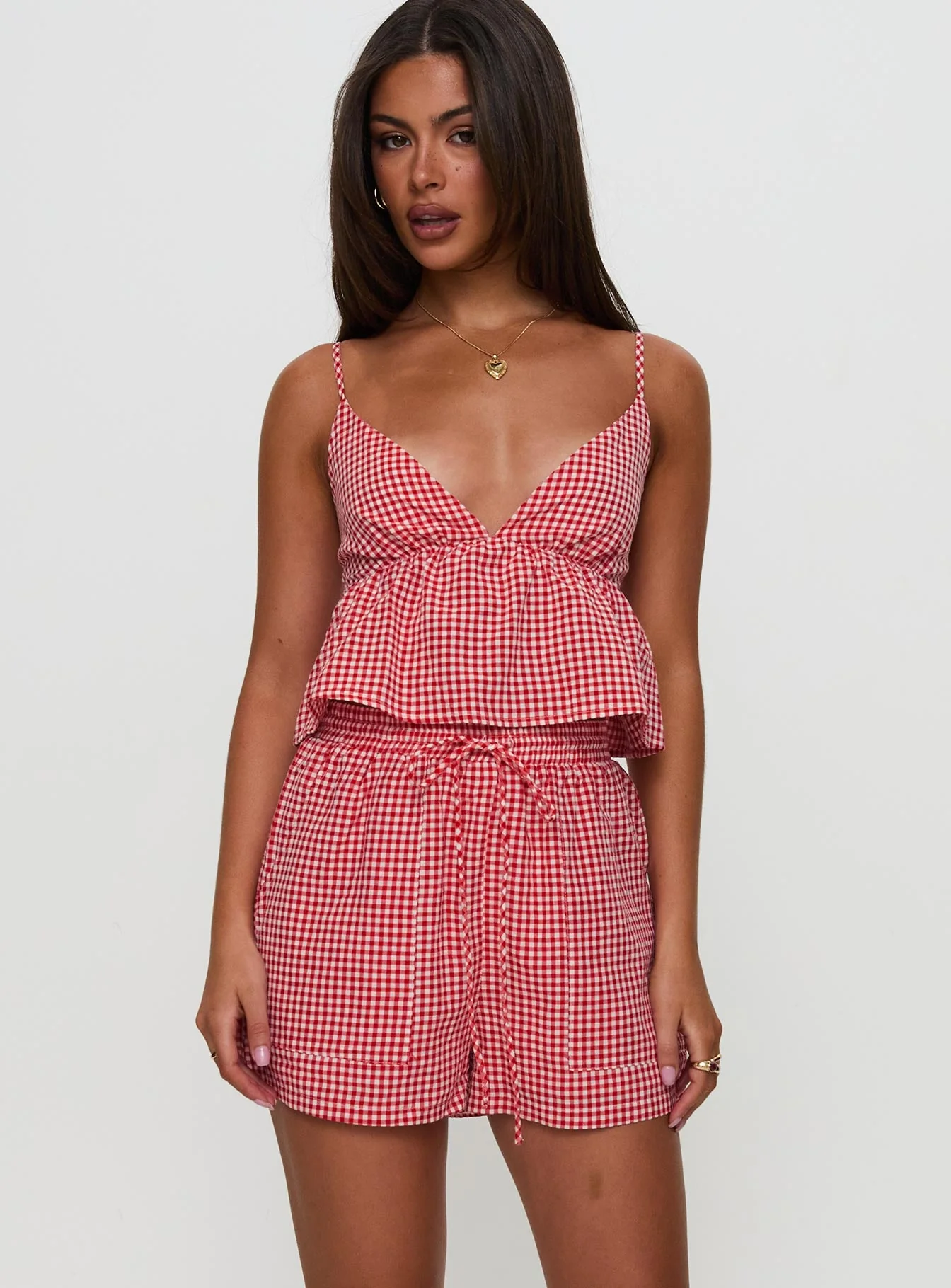 Lille Co-ord Red Gingham - Image 5