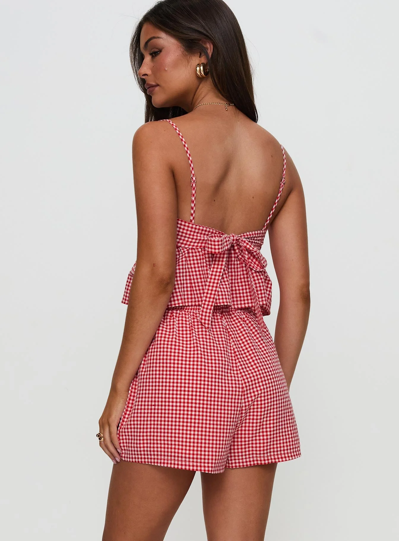 Lille Co-ord Red Gingham - Image 8
