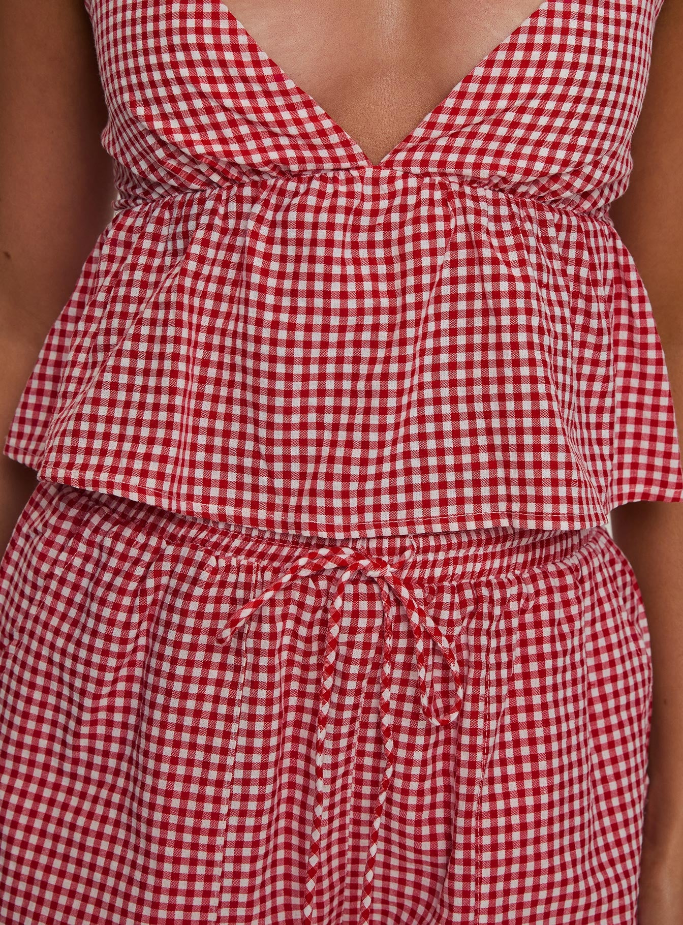 Lille Co-ord Red Gingham - Image 9