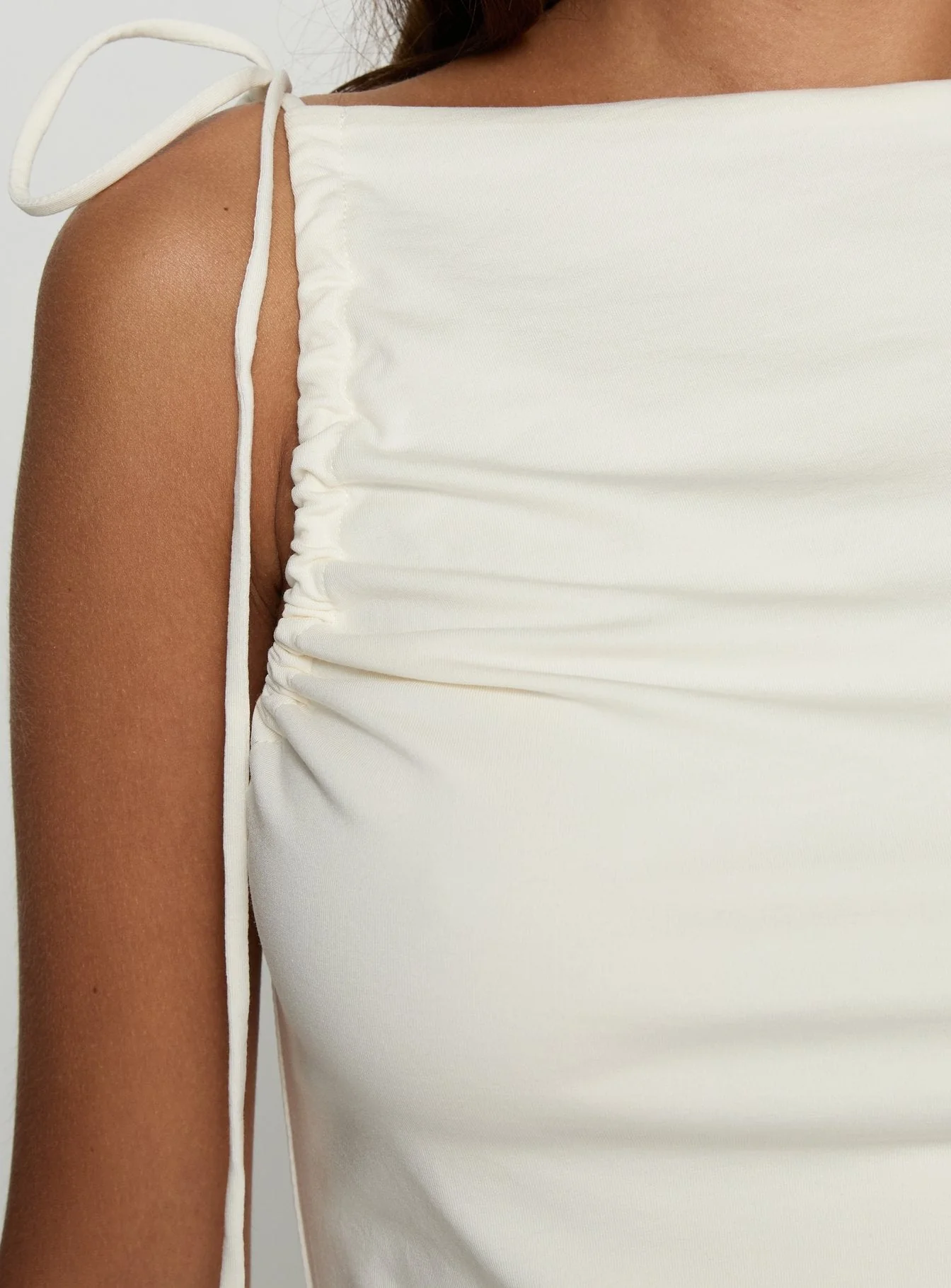 Lorinna Tie Shoulder Top Cream - Image 6