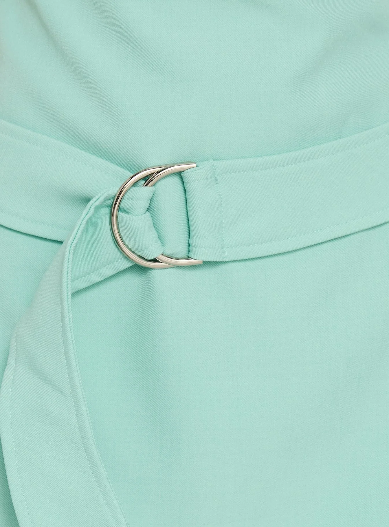 Luena Cowl Neck Belted Mini Dress Mint - Image 6