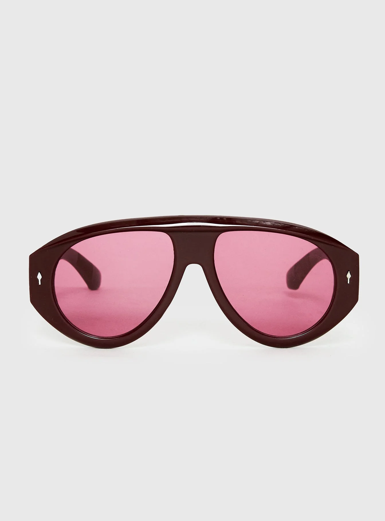 Marais Oversized Aviator Sunglasses Red - Image 2
