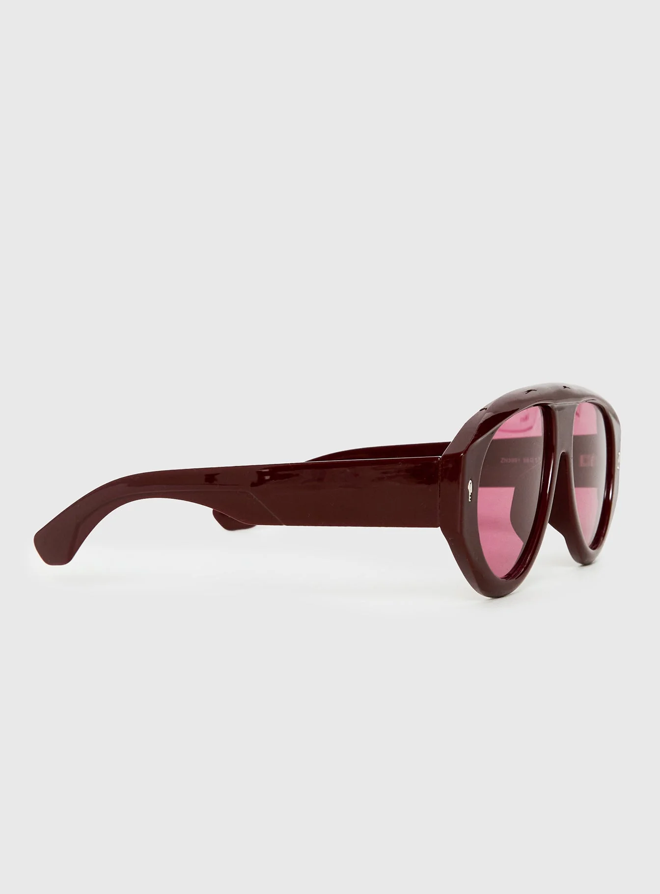 Marais Oversized Aviator Sunglasses Red - Image 3