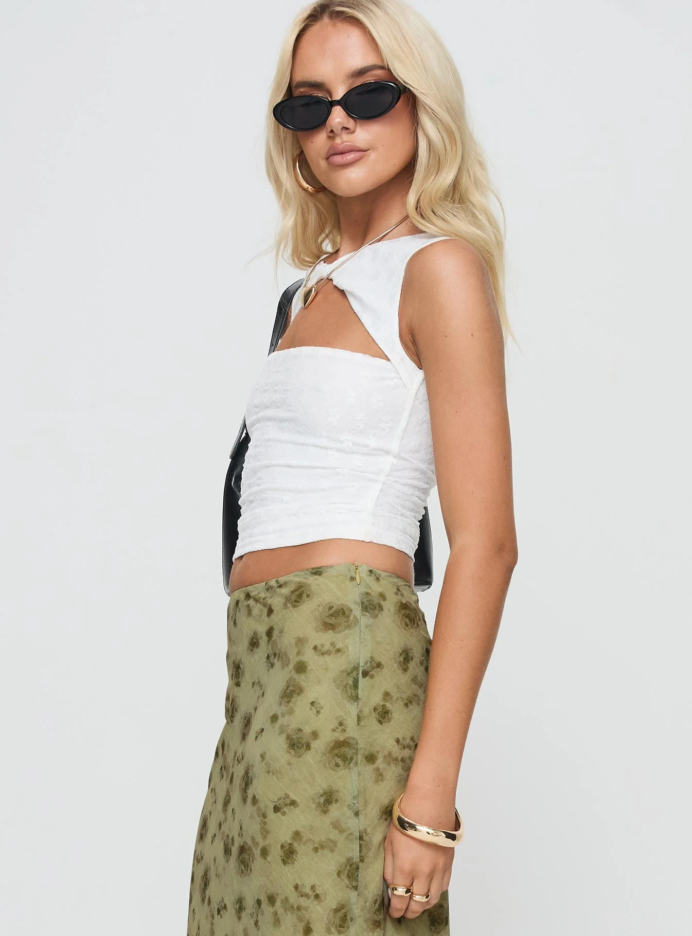 Martiney Twisted Vest Top White - Image 4