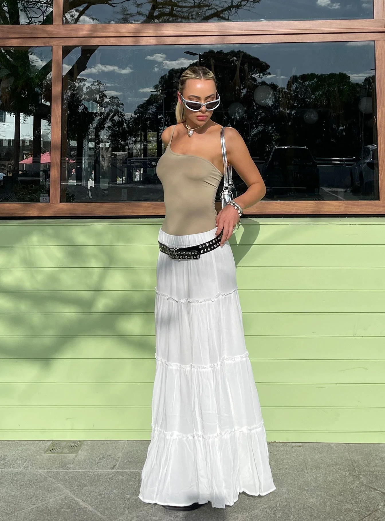 Miriah Maxi Skirt White - Image 11
