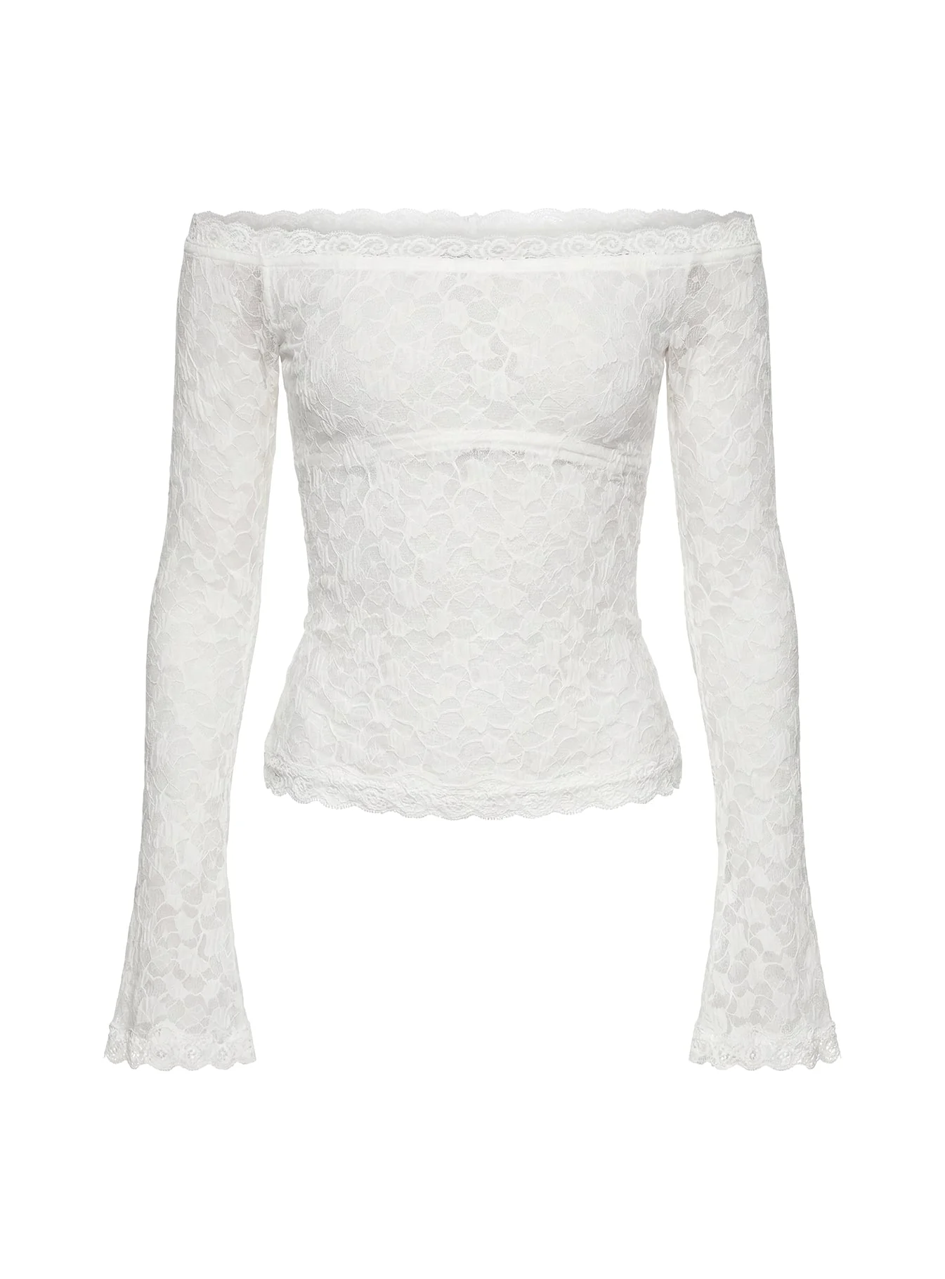 Mochapella Off The Shoulder Top White - Image 11