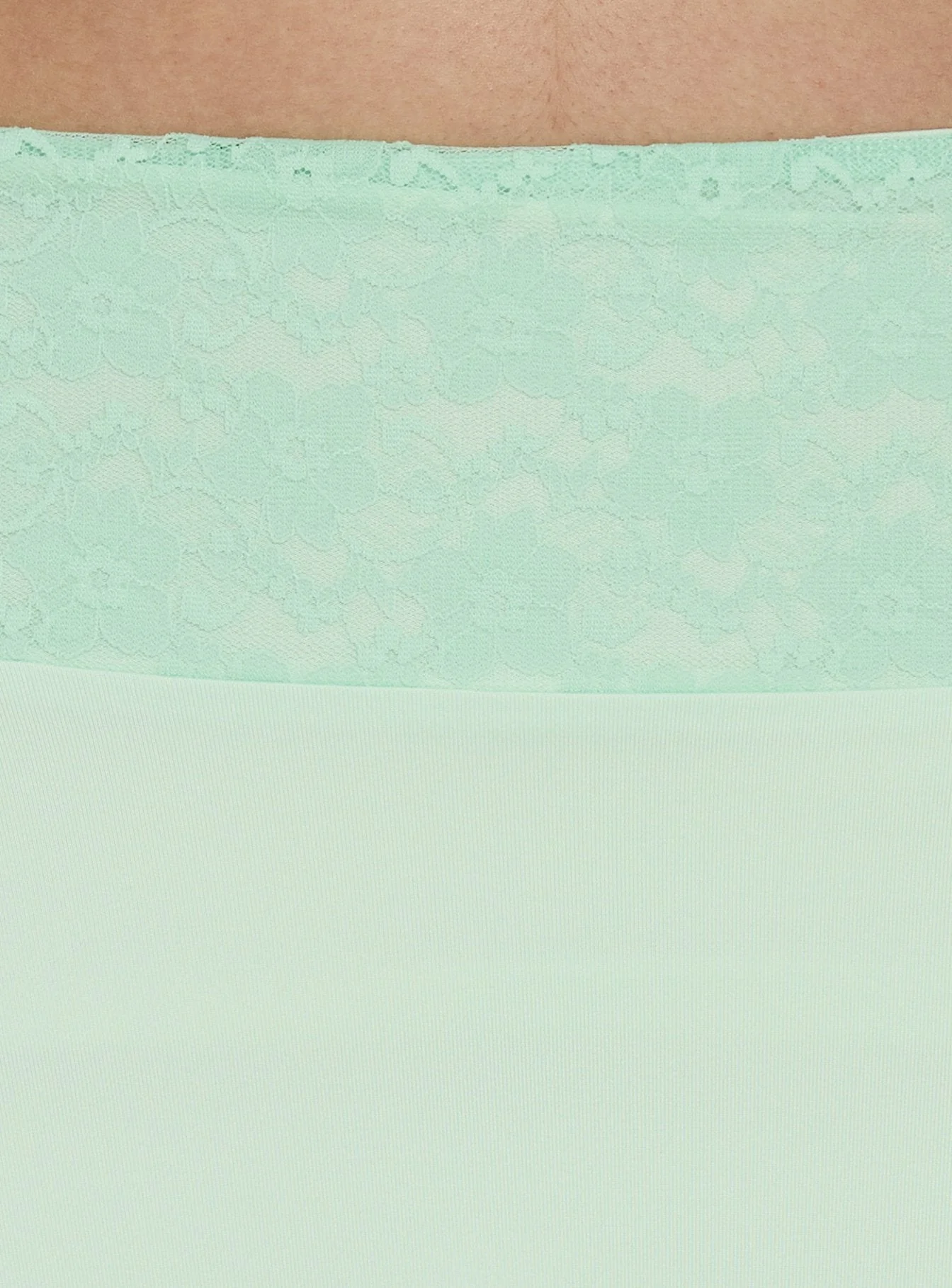 Natabelle Lace Detail Midi Skirt Mint - Image 6