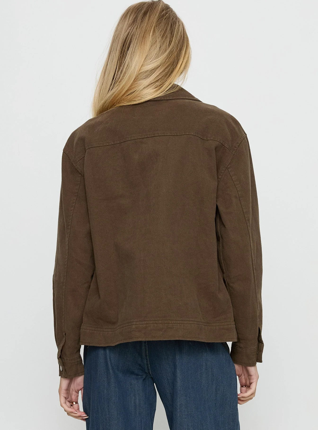 Nelsie Collared Oversized Jacket Green - Image 5