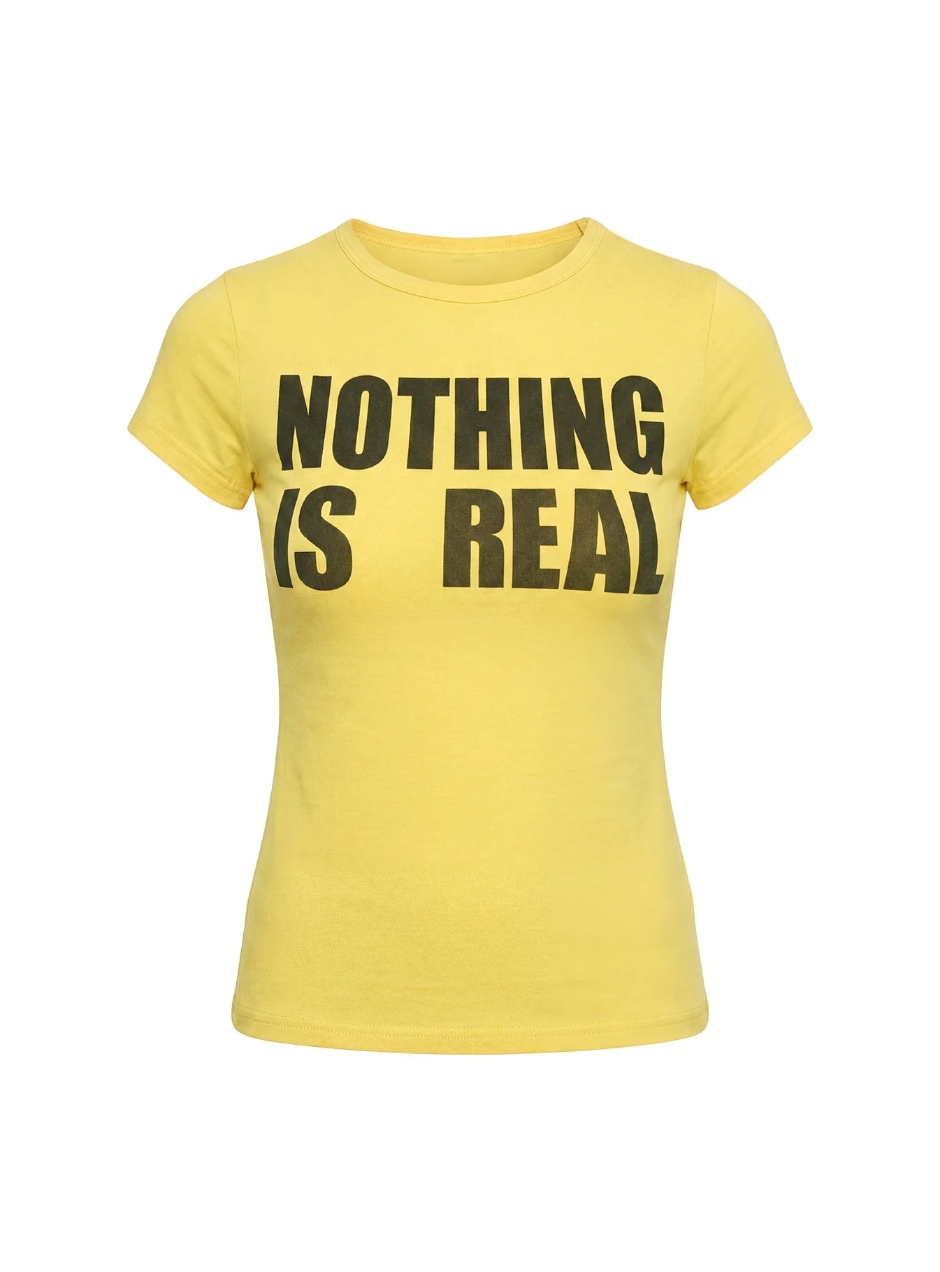 Nothing Is Real Graphic Top Yellow / Black - Image 12