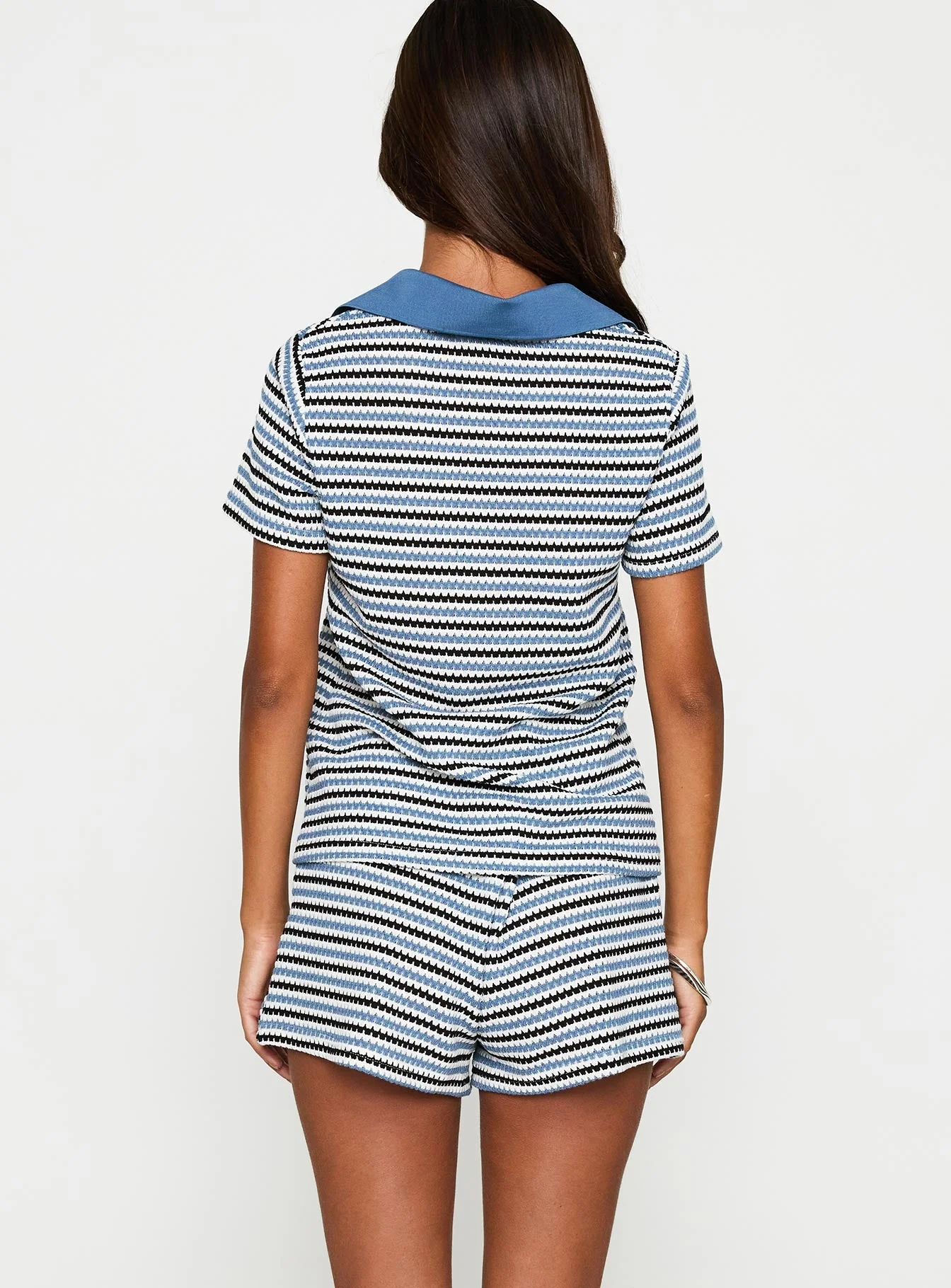On Vacation Co-ord Blue Stripe - Image 5