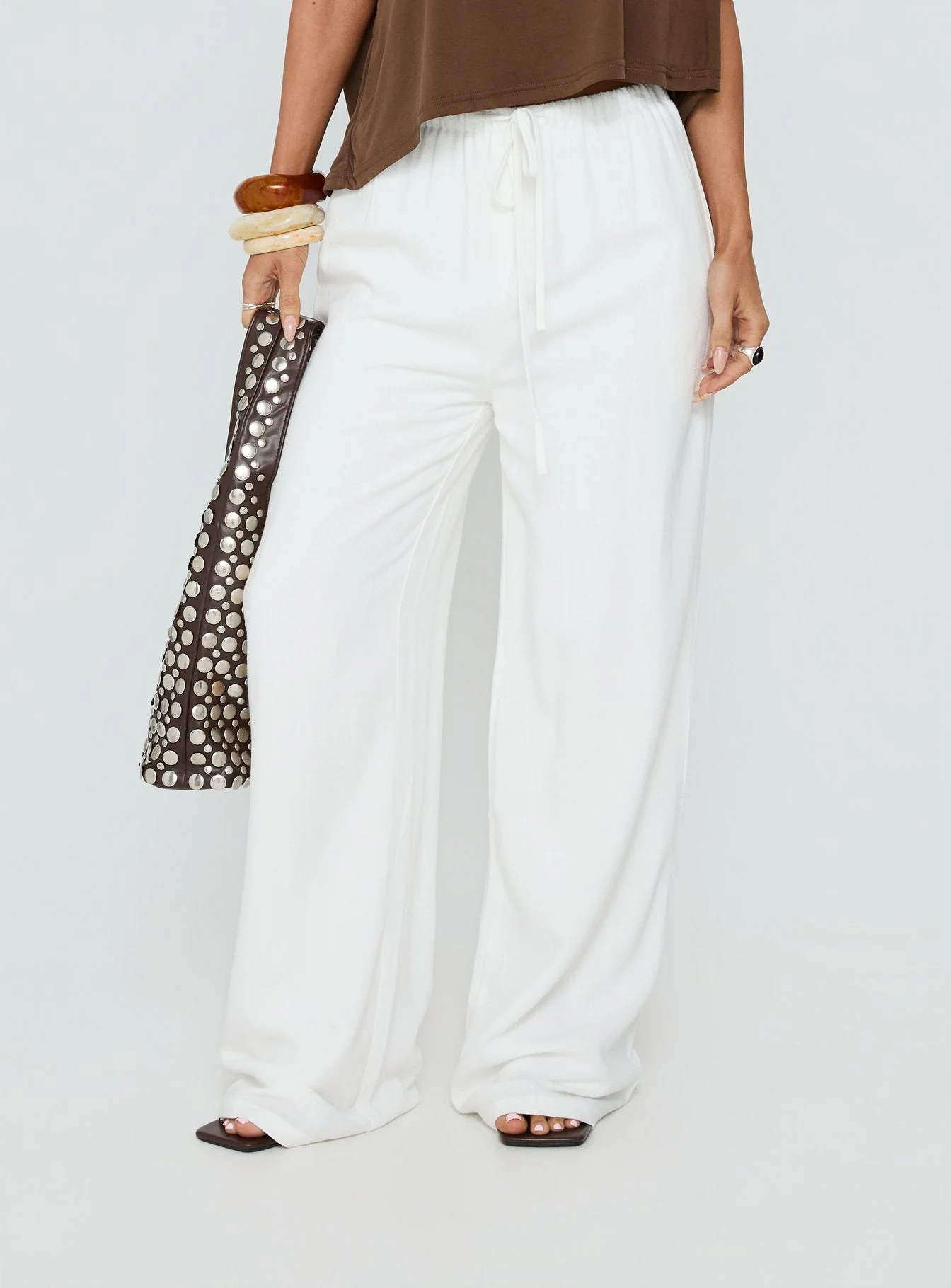 Parklea Linen Blend Pants White - Image 3