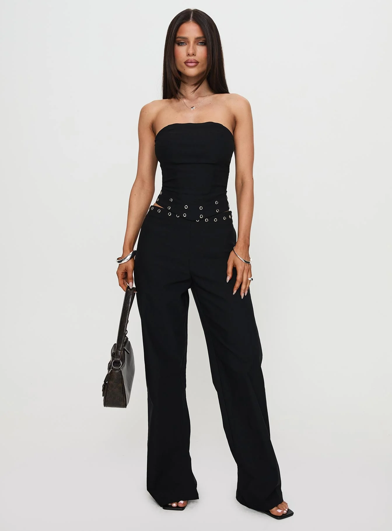 Passionette Trousers Black Petite - Image 3