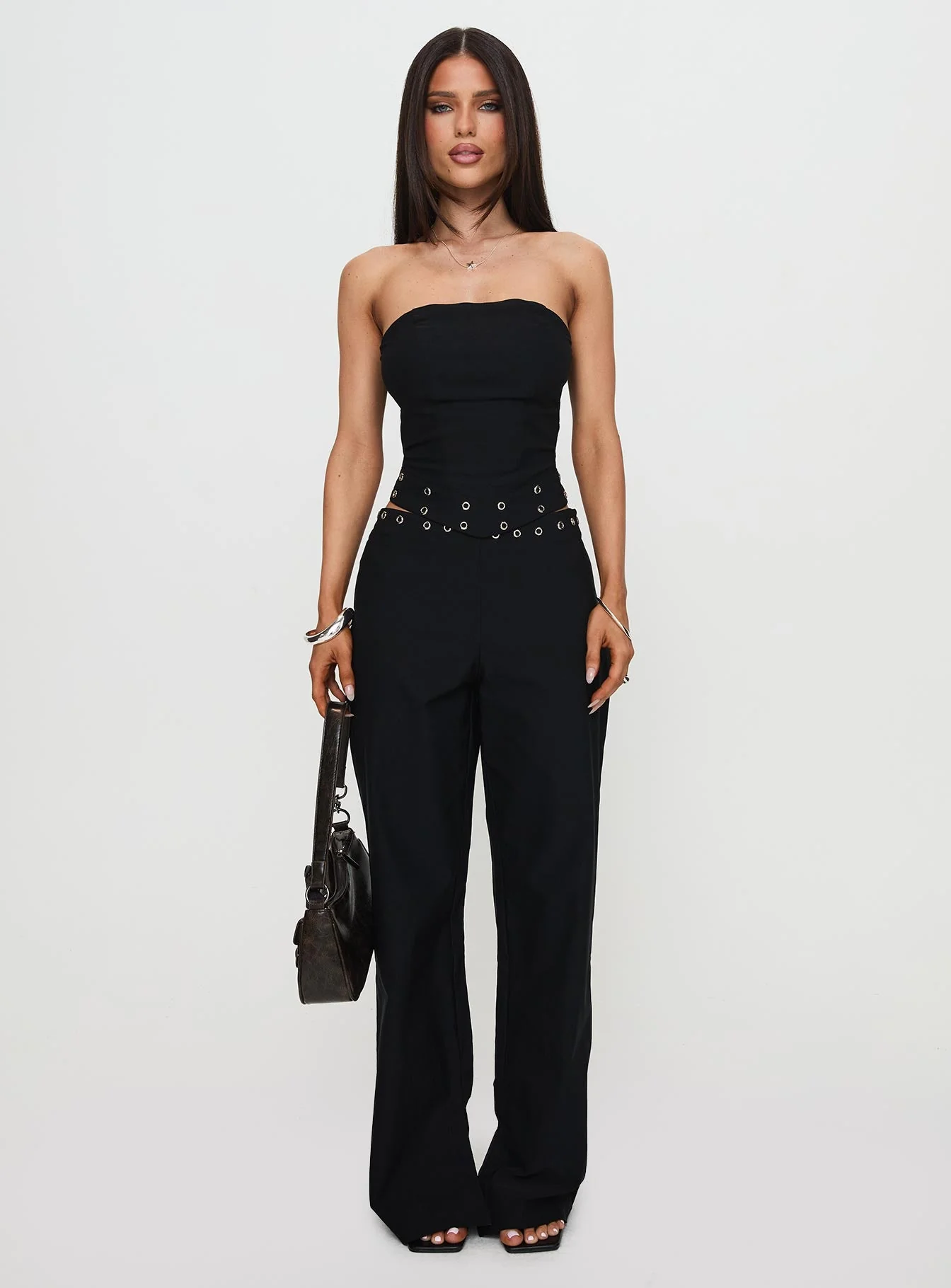 Passionette Trousers Black Petite - Image 8