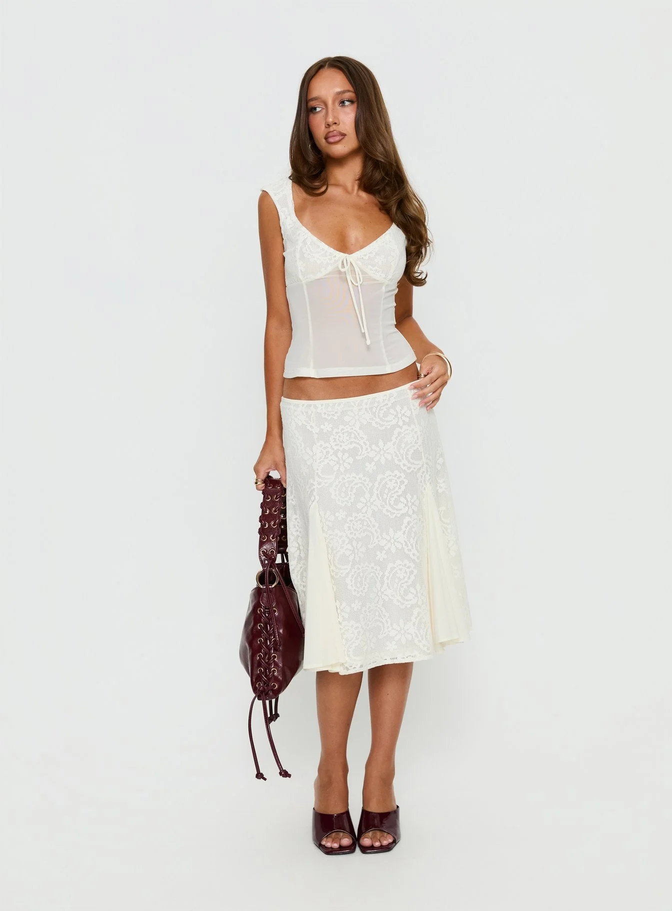 Quani Lace Top Cream - Image 3